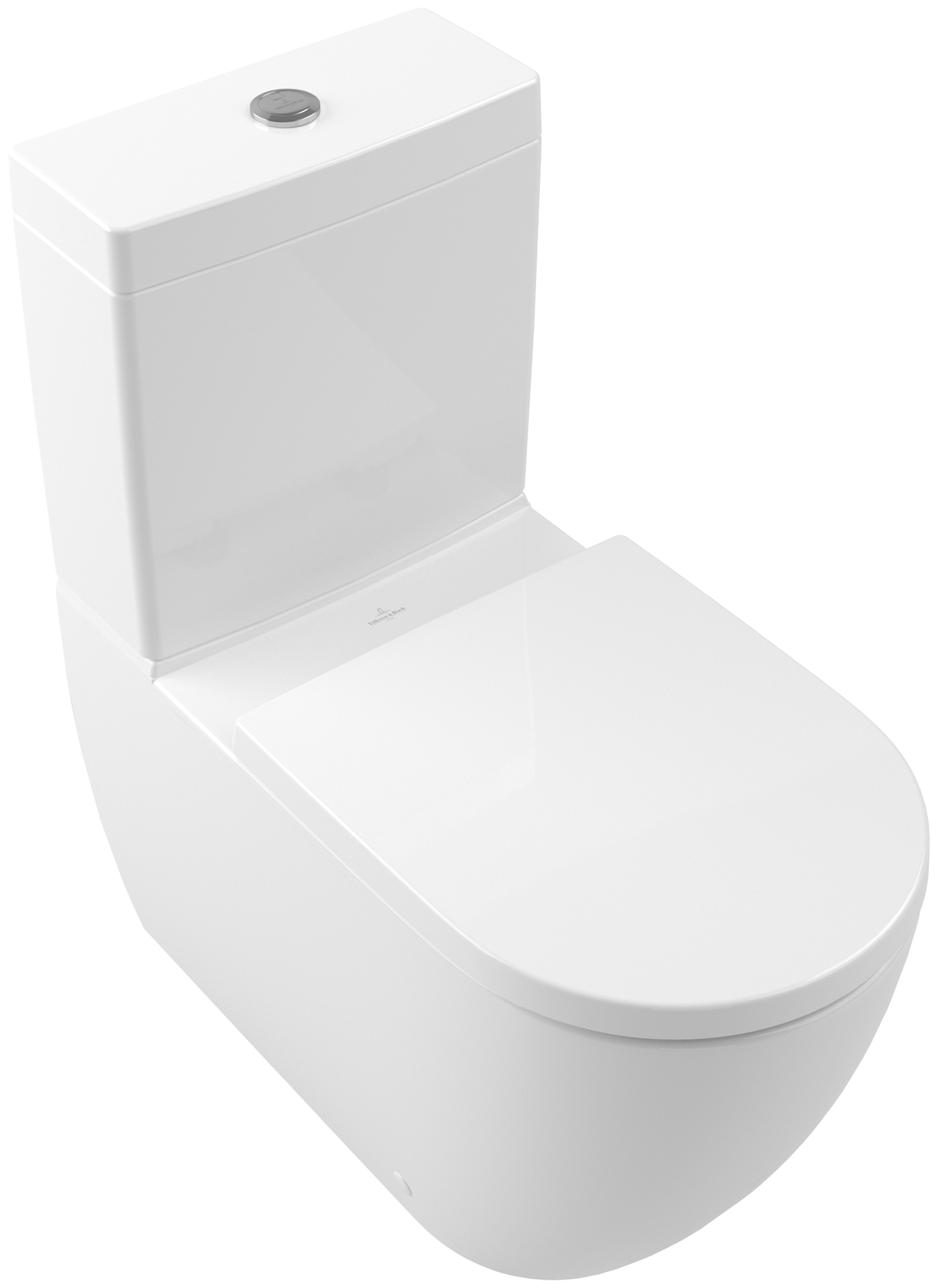 Villeroy & Boch Subway 3.0 TwistFlush Washdown toilet for close-coupled WC-suite, rimless, floor-standing, with <p>TwistFlush</p>, White Alpin CeramicPlus