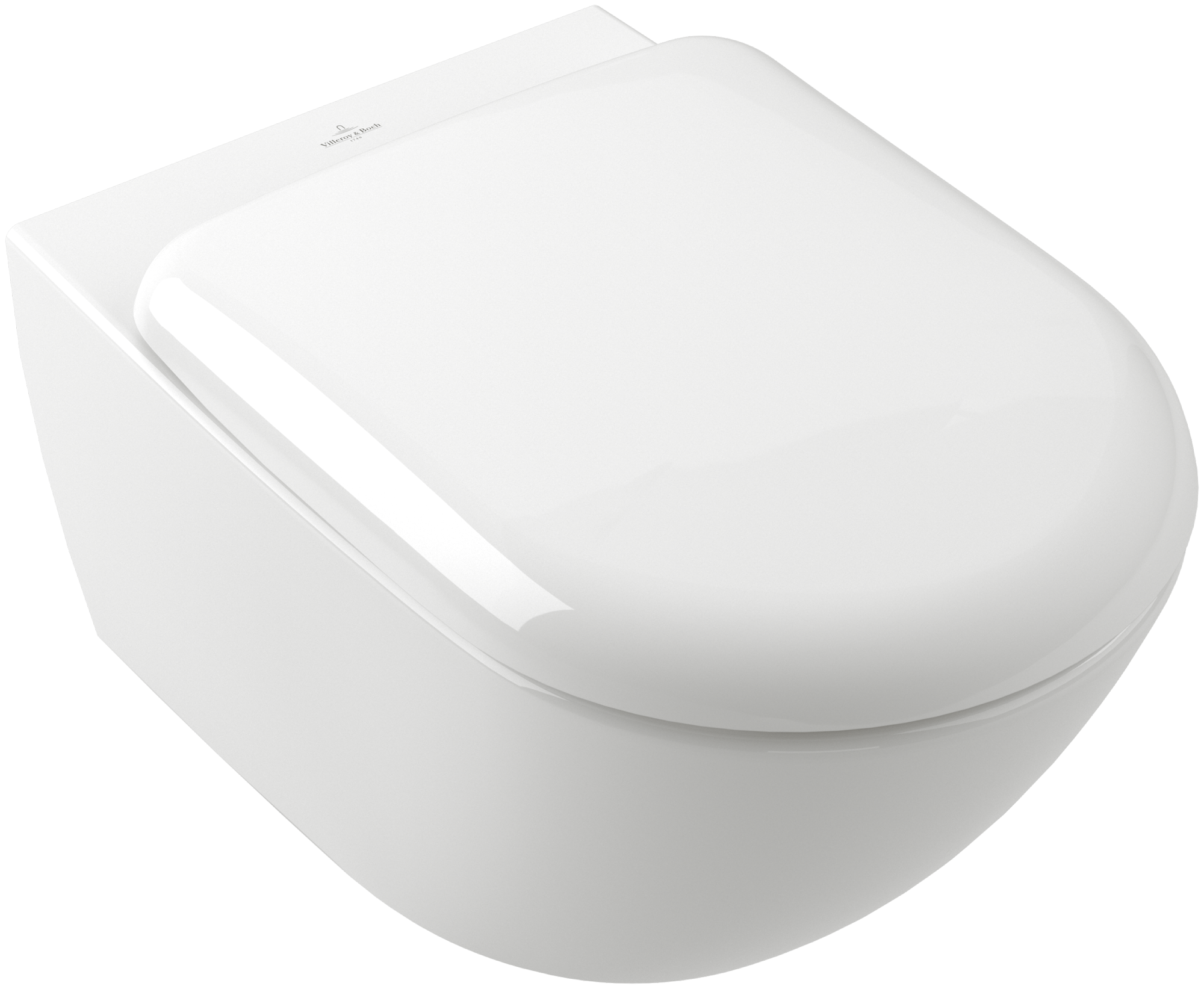 Villeroy & Boch Antao TwistFlush Washdown toilet, rimless, wall-mounted, with <p>TwistFlush</p>, White Alpin CeramicPlus