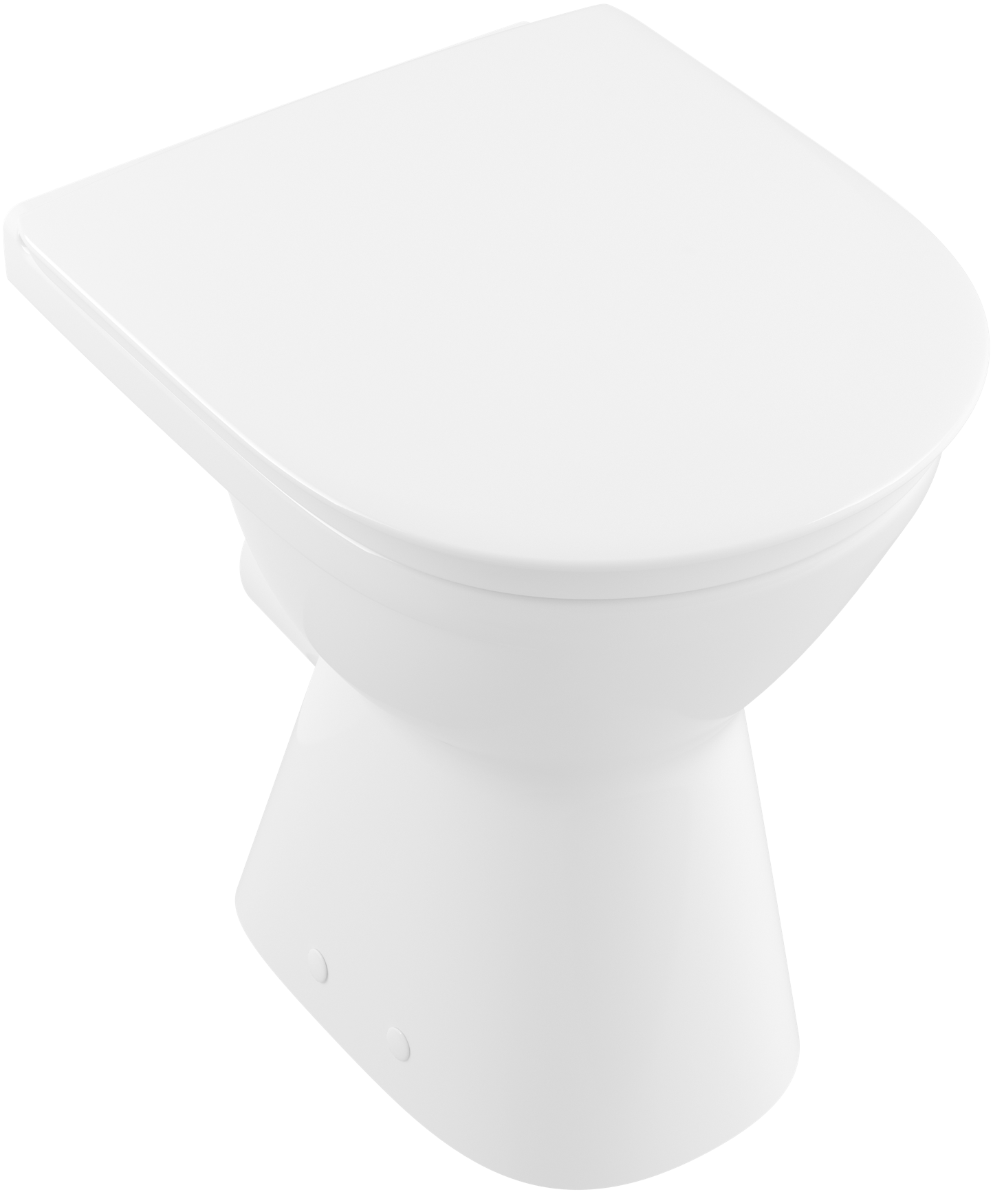 Villeroy & Boch ViCare previously O.novo Vita Washdown toilet, rimless, floor-standing, with DirectFlush, White Alpin