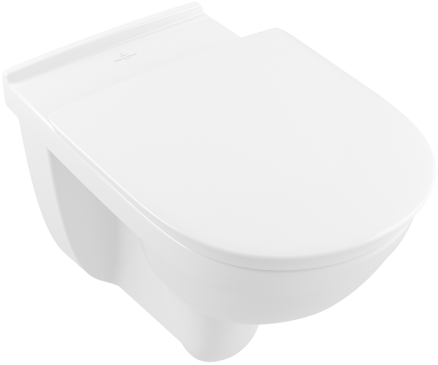 Villeroy & Boch ViCare previously O.novo Vita Washdown toilet ViCare, rimless, wall-mounted, with DirectFlush, White Alpin