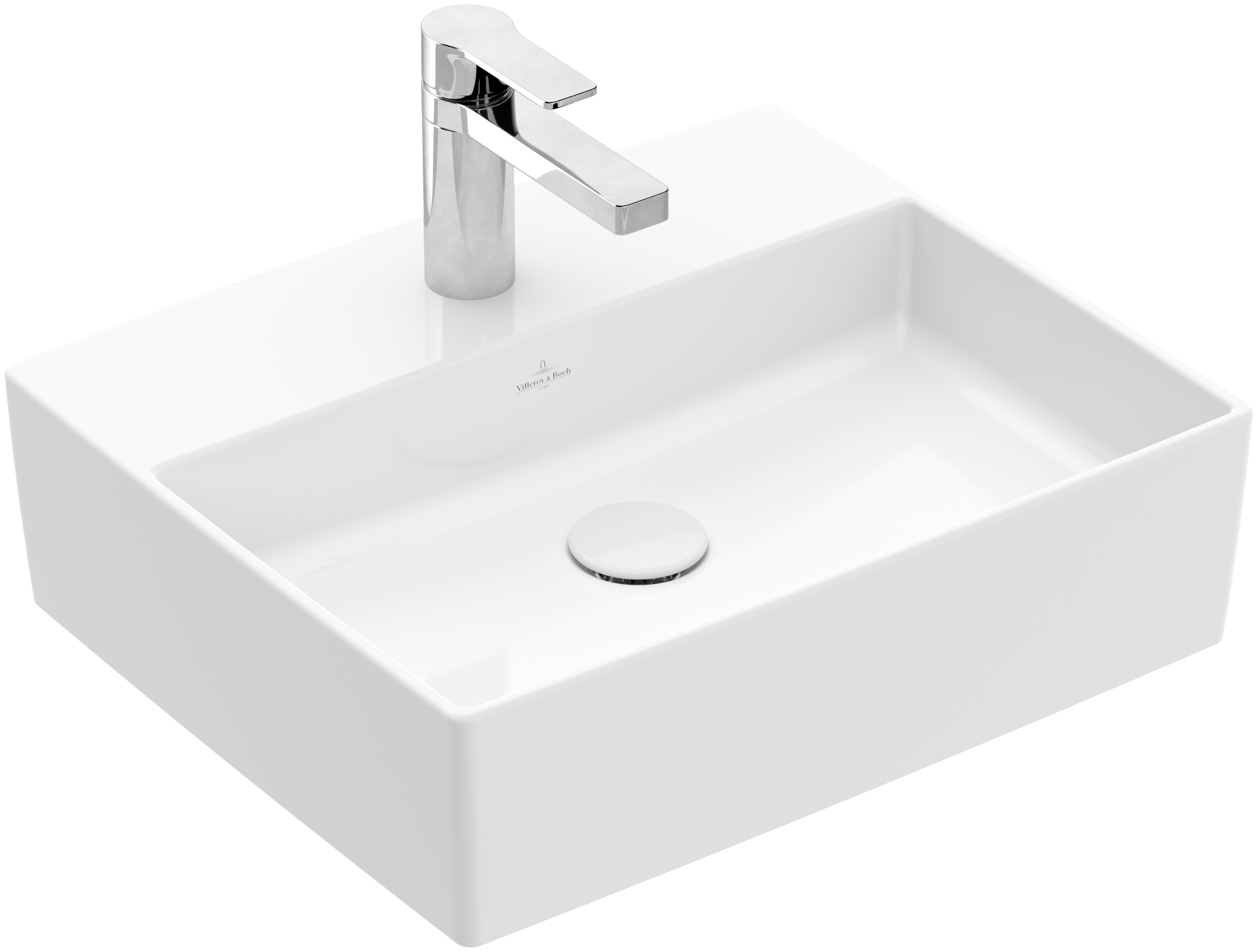 Villeroy & Boch Memento 2.0 Vasque à poser, 498x420x139mm, sans trop-plein, Blanc