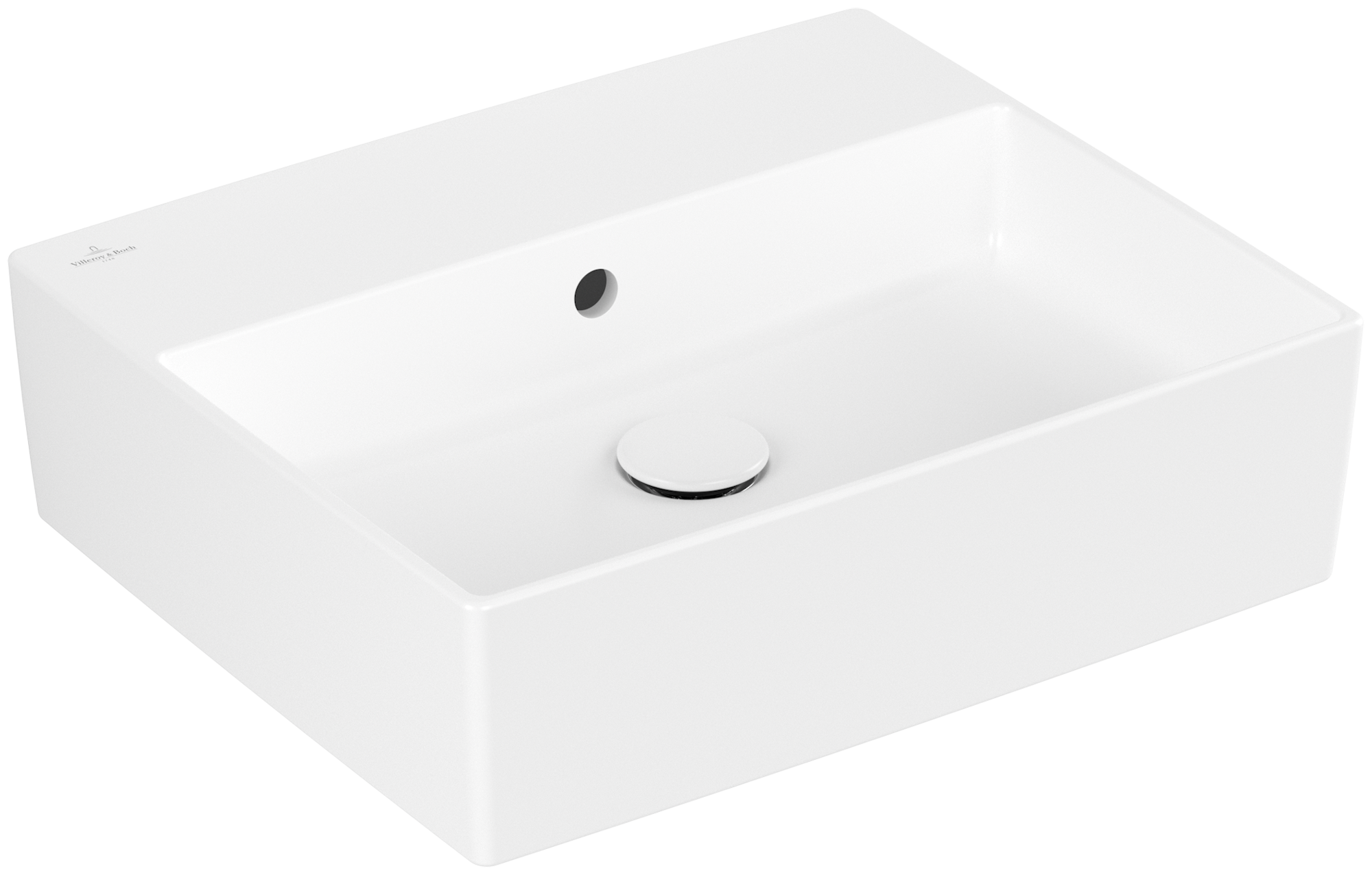 Villeroy & Boch Memento 2.0 Surface-mounted washbasin, 498x420x139mm, with overflow, Stone White CeramicPlus