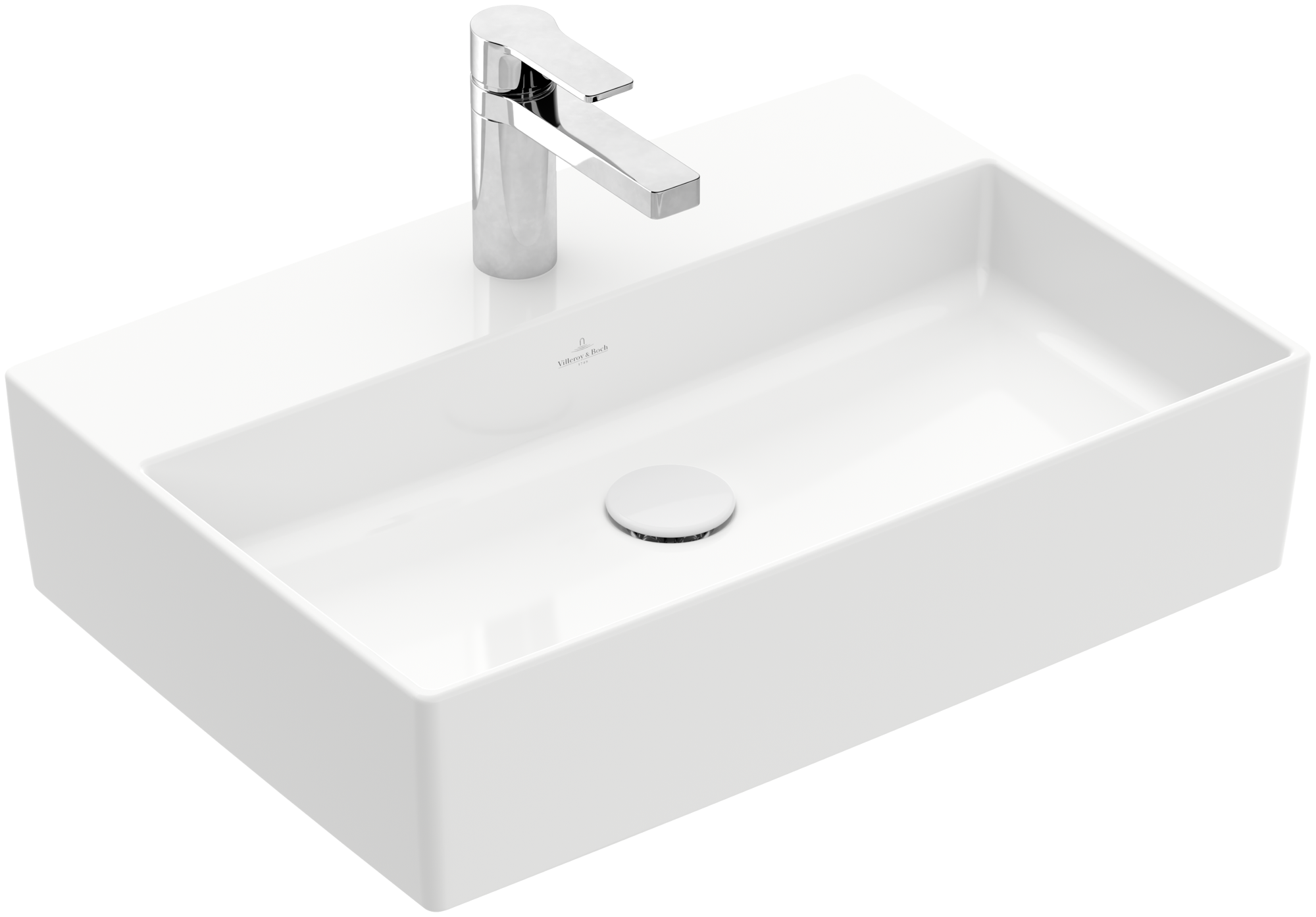 Villeroy & Boch Memento 2.0 Vasque à poser, 600x420x140mm, sans trop-plein, Blanc