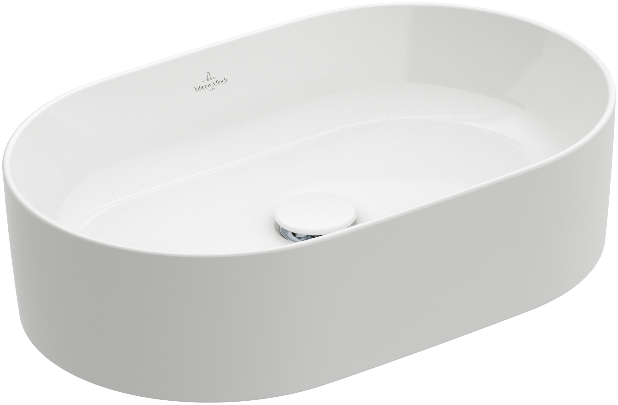 Villeroy & Boch Collaro Surface-mounted washbasin, 560x360x145mm, without overflow, White Alpin
