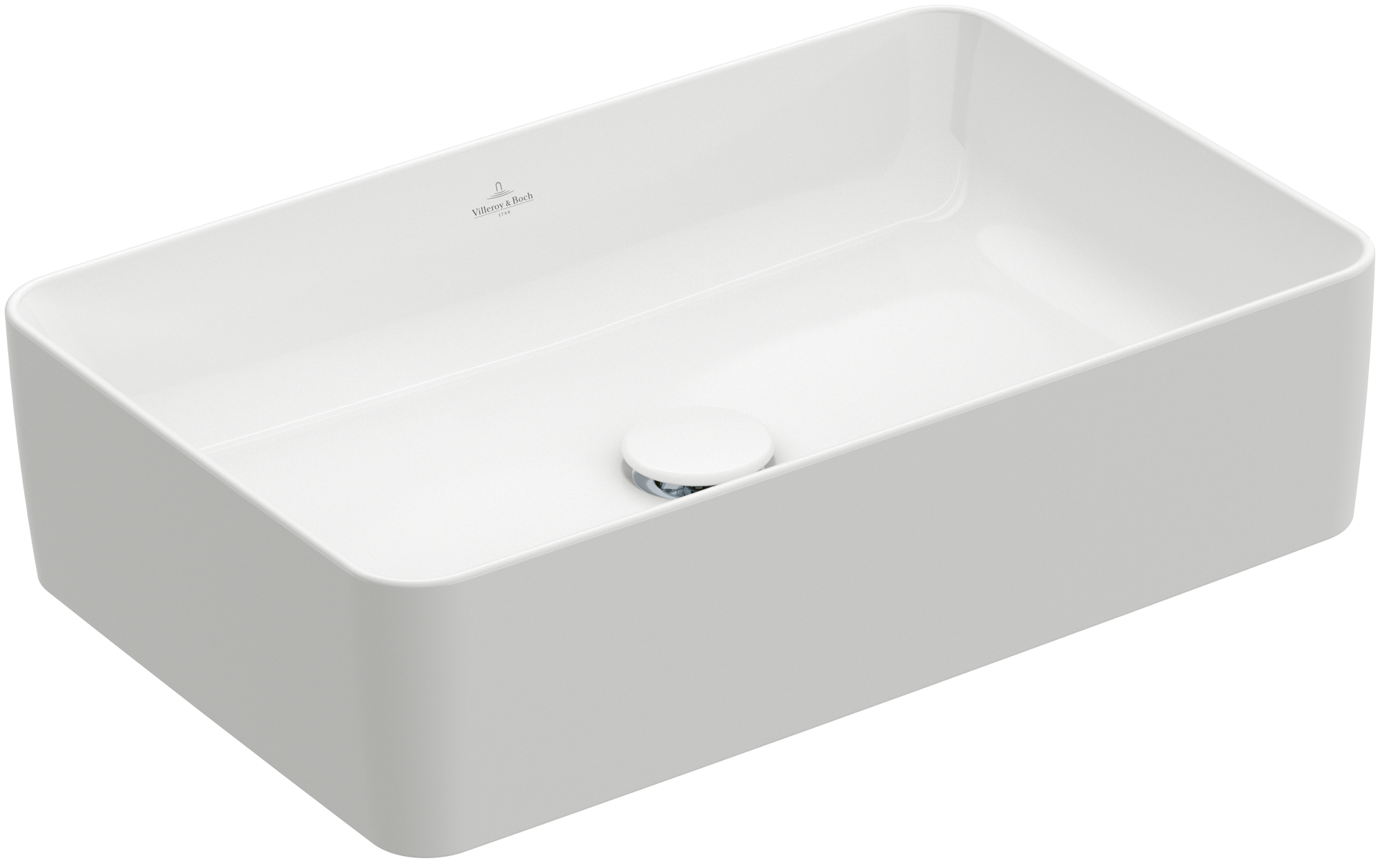 Villeroy & Boch Collaro Surface-mounted washbasin, 560x360x145mm, without overflow, White Alpin