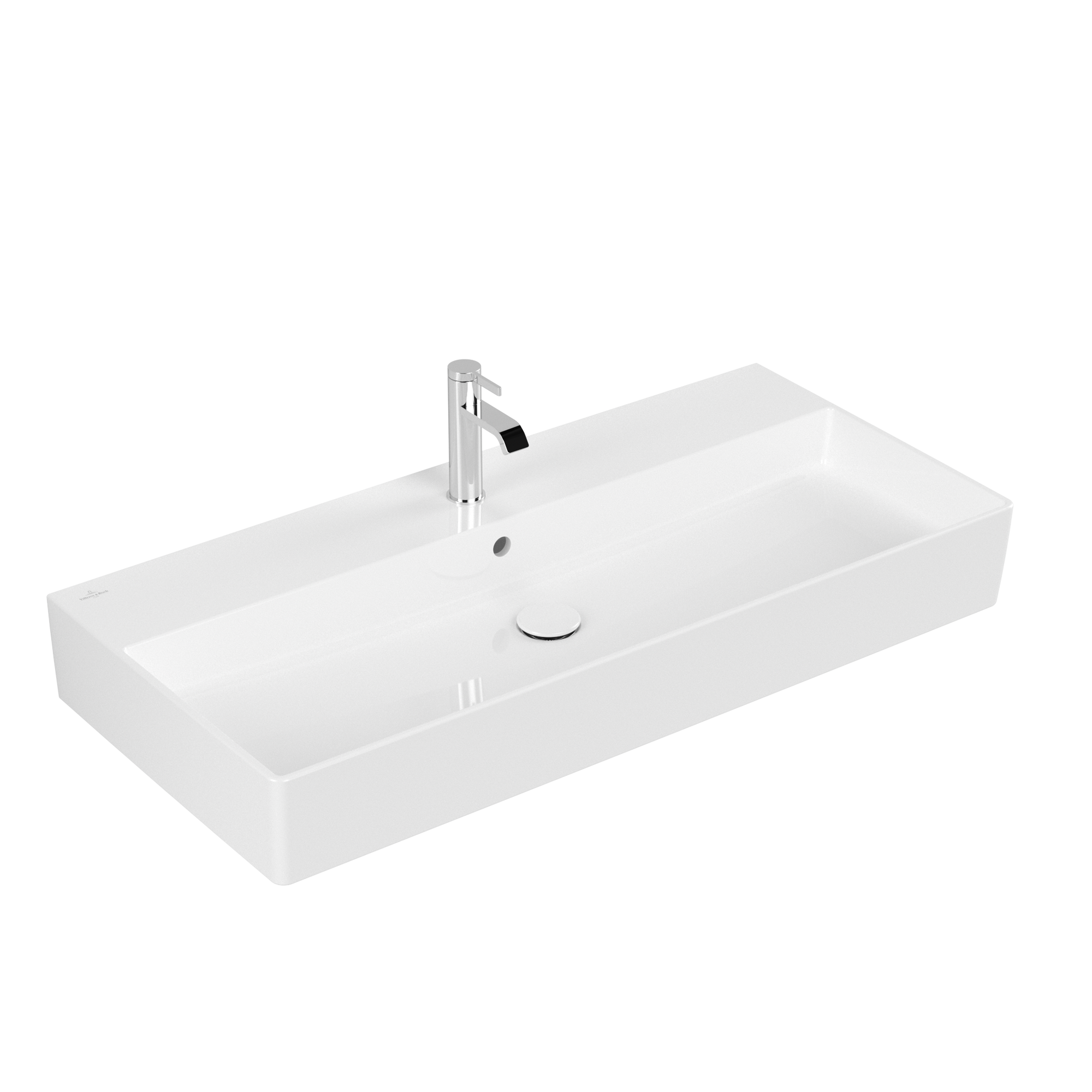 Villeroy & Boch Memento 2.0 Lavabos, 1000x470x135mm, avec trop-plein, Blanc CeramicPlus