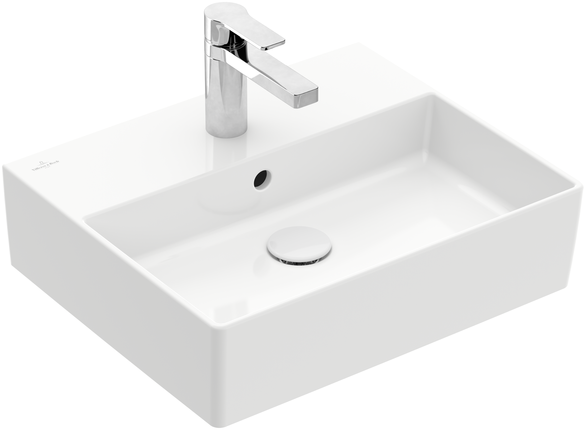 Villeroy & Boch Memento 2.0 Washbasin, 500x420x140mm, with overflow, White Alpin