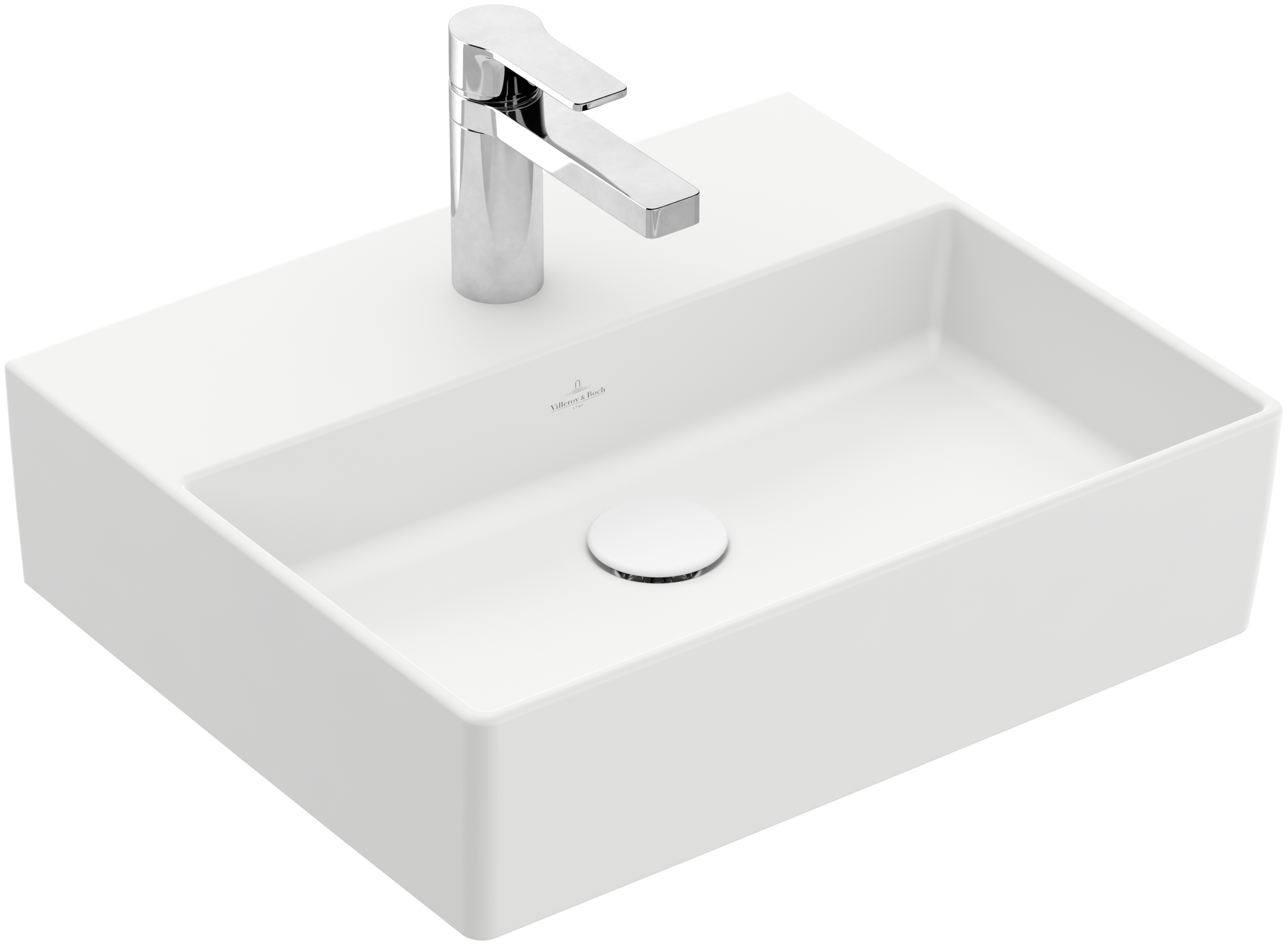 Villeroy & Boch Memento 2.0 Washbasin, 500x420x140mm, without overflow, Stone White CeramicPlus