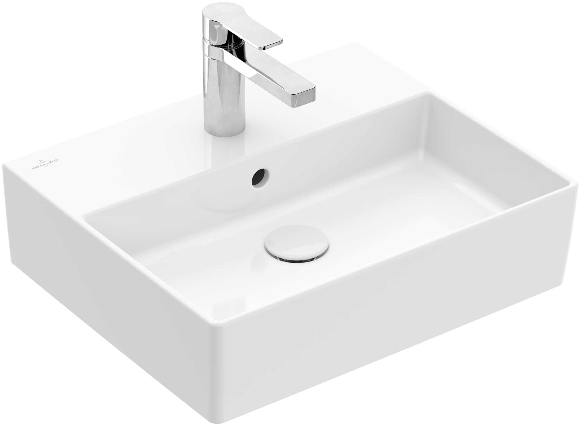 Villeroy & Boch Memento 2.0 Washbasin, 500x420x140mm, with overflow, White Alpin