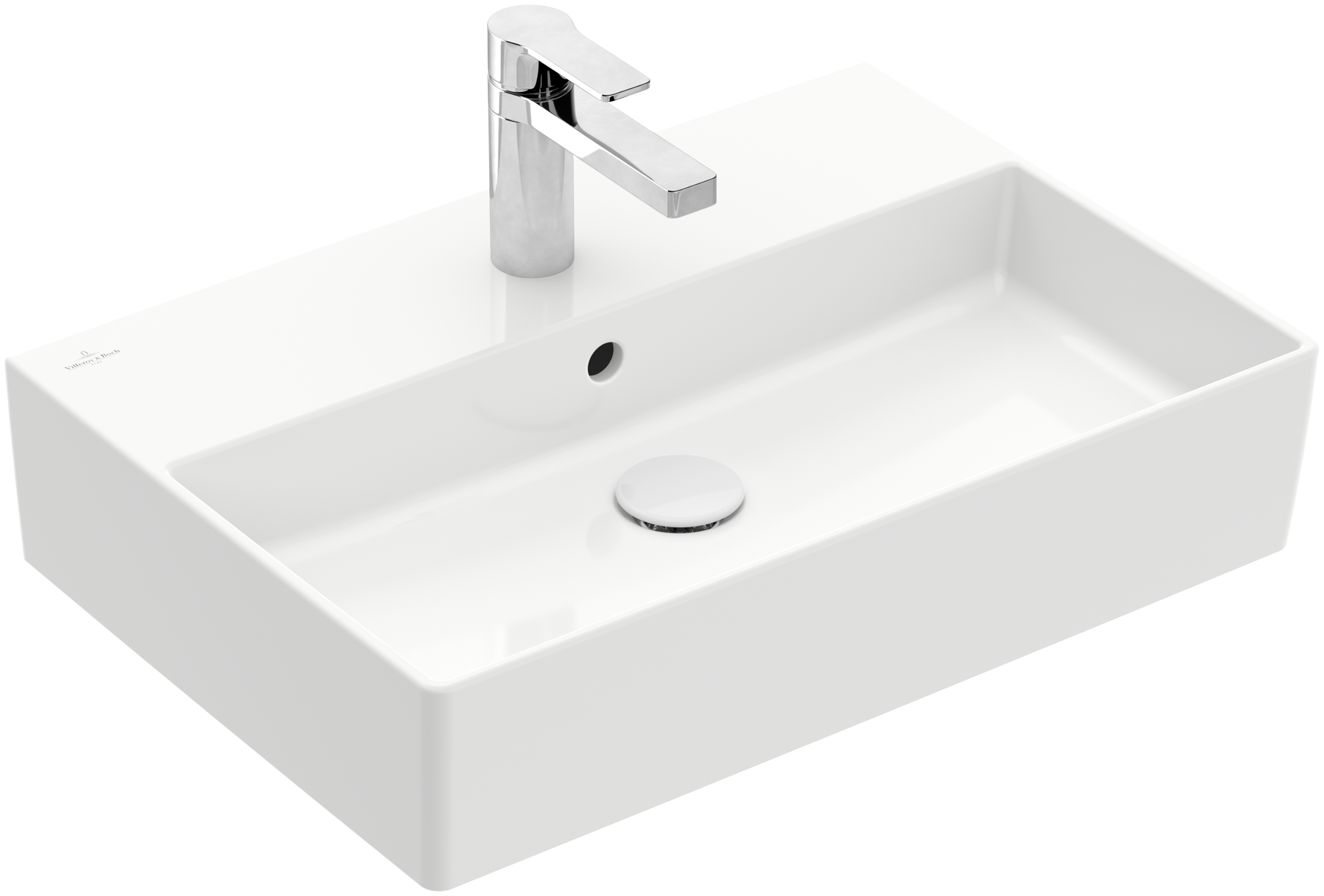 Villeroy & Boch Memento 2.0 Washbasin, 600x420x135mm, with overflow, White Alpin