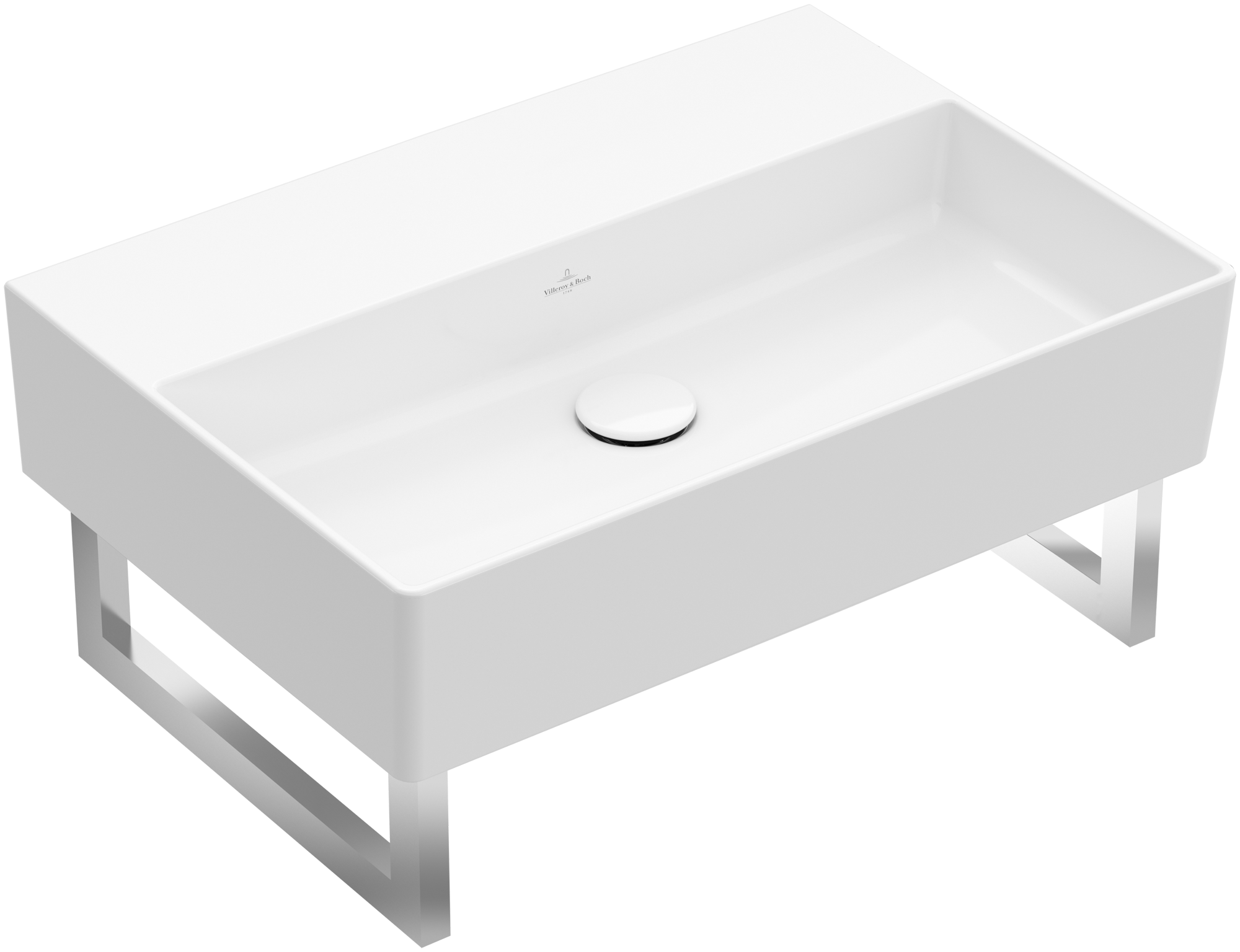 Villeroy & Boch Memento 2.0 Washbasin, 600x420x135mm, without overflow, White Alpin