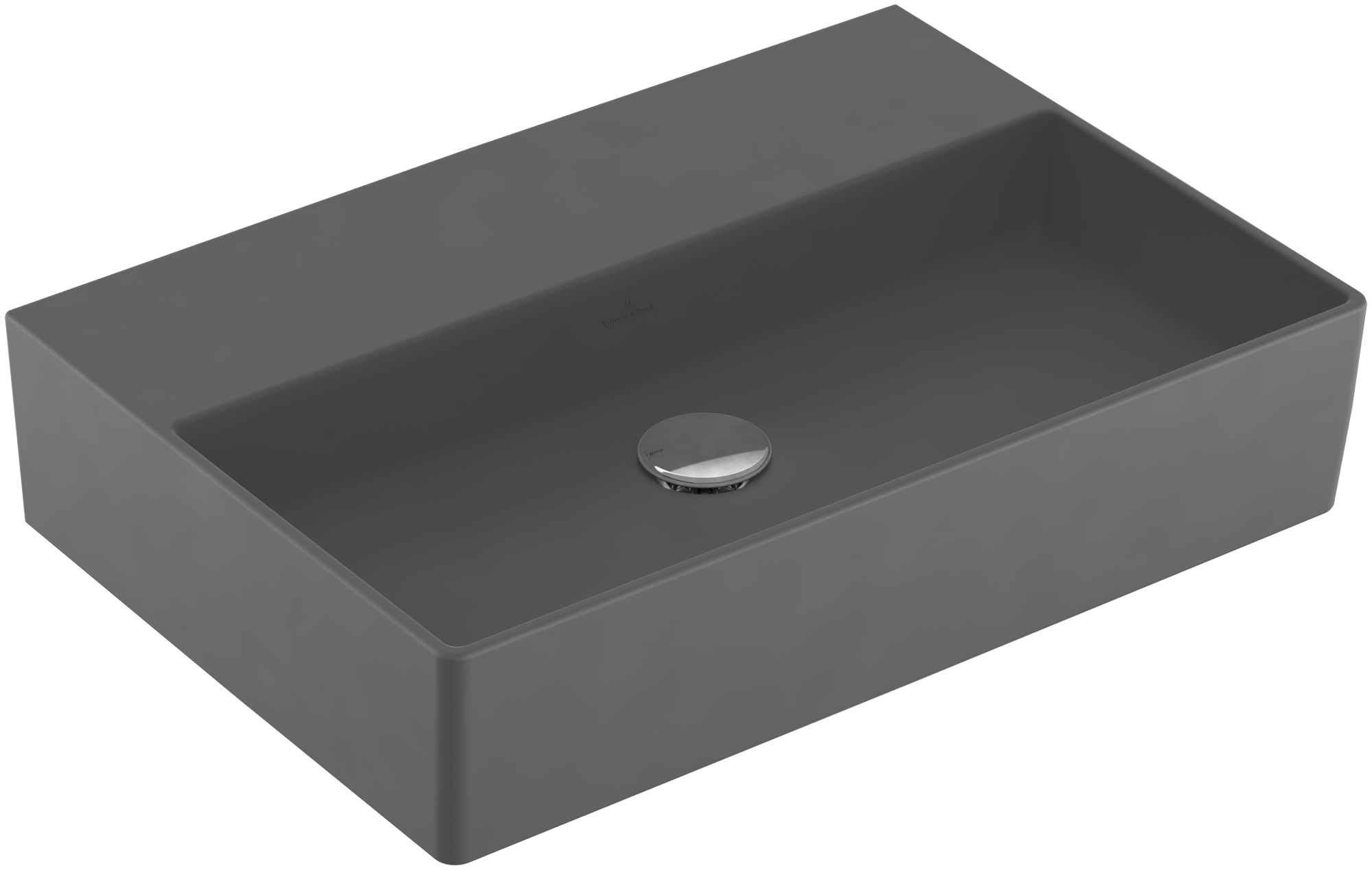 Villeroy & Boch Memento 2.0 Washbasin, 600x420x135mm, without overflow, Graphite CeramicPlus