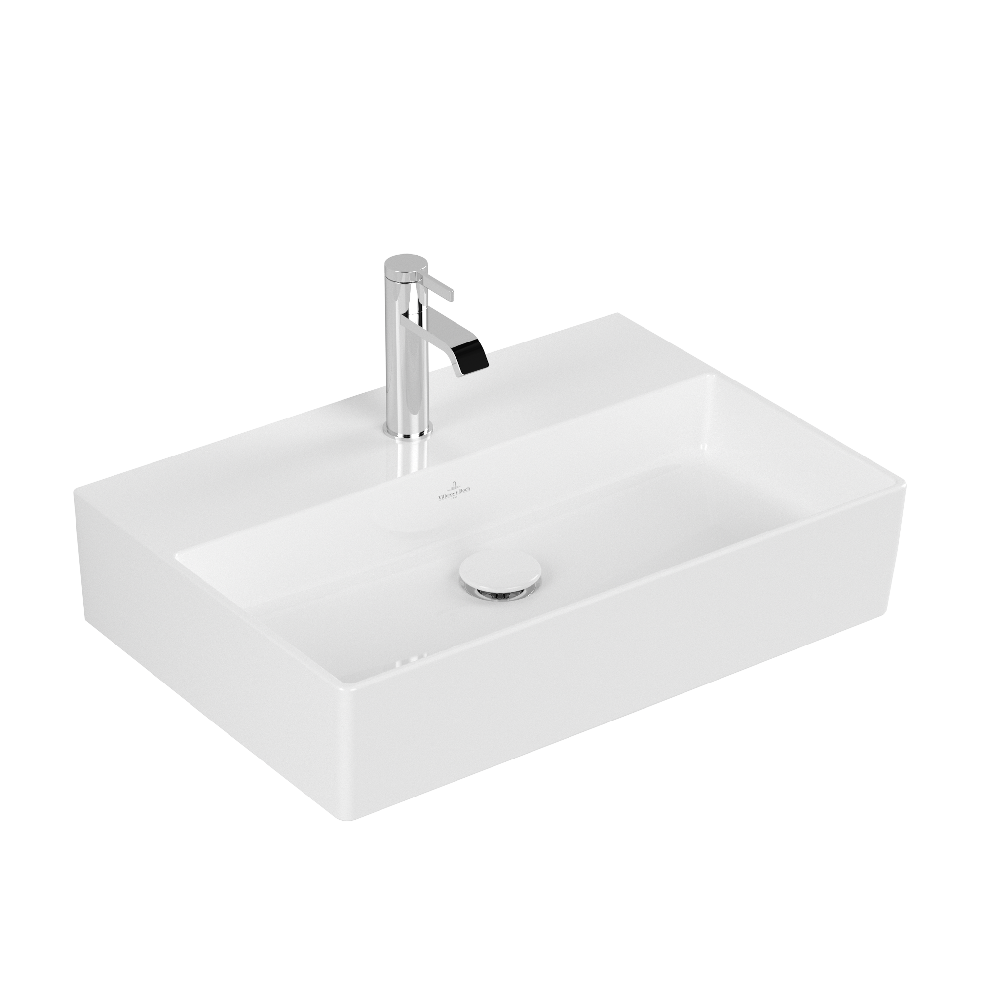 Villeroy & Boch Memento 2.0 Washbasin, 600x420x135mm, without overflow, White Alpin CeramicPlus