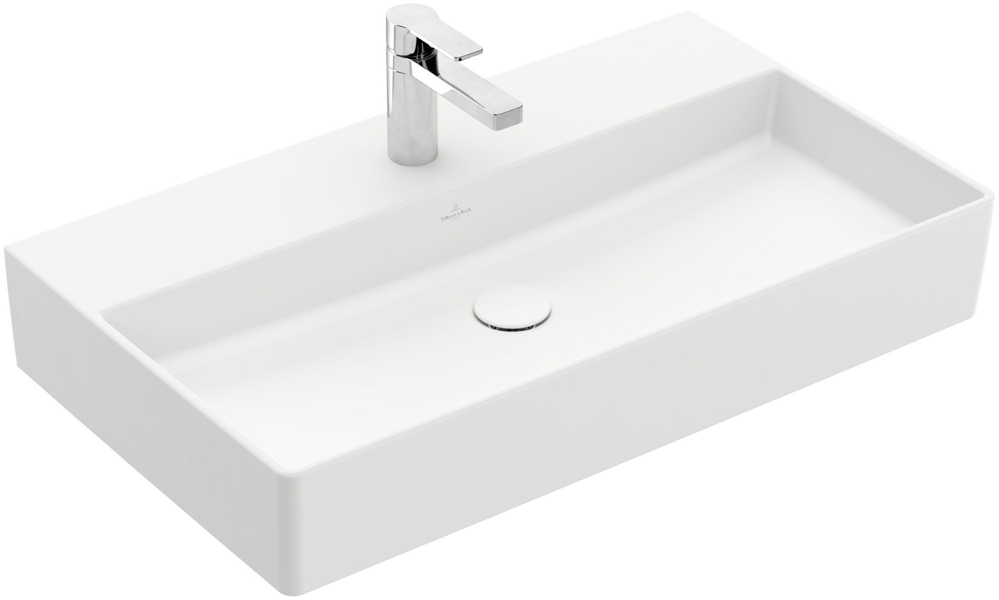 Villeroy & Boch Memento 2.0 Waschbecken, 800x470x140mm, ohne Überlauf, Stone White CeramicPlus
