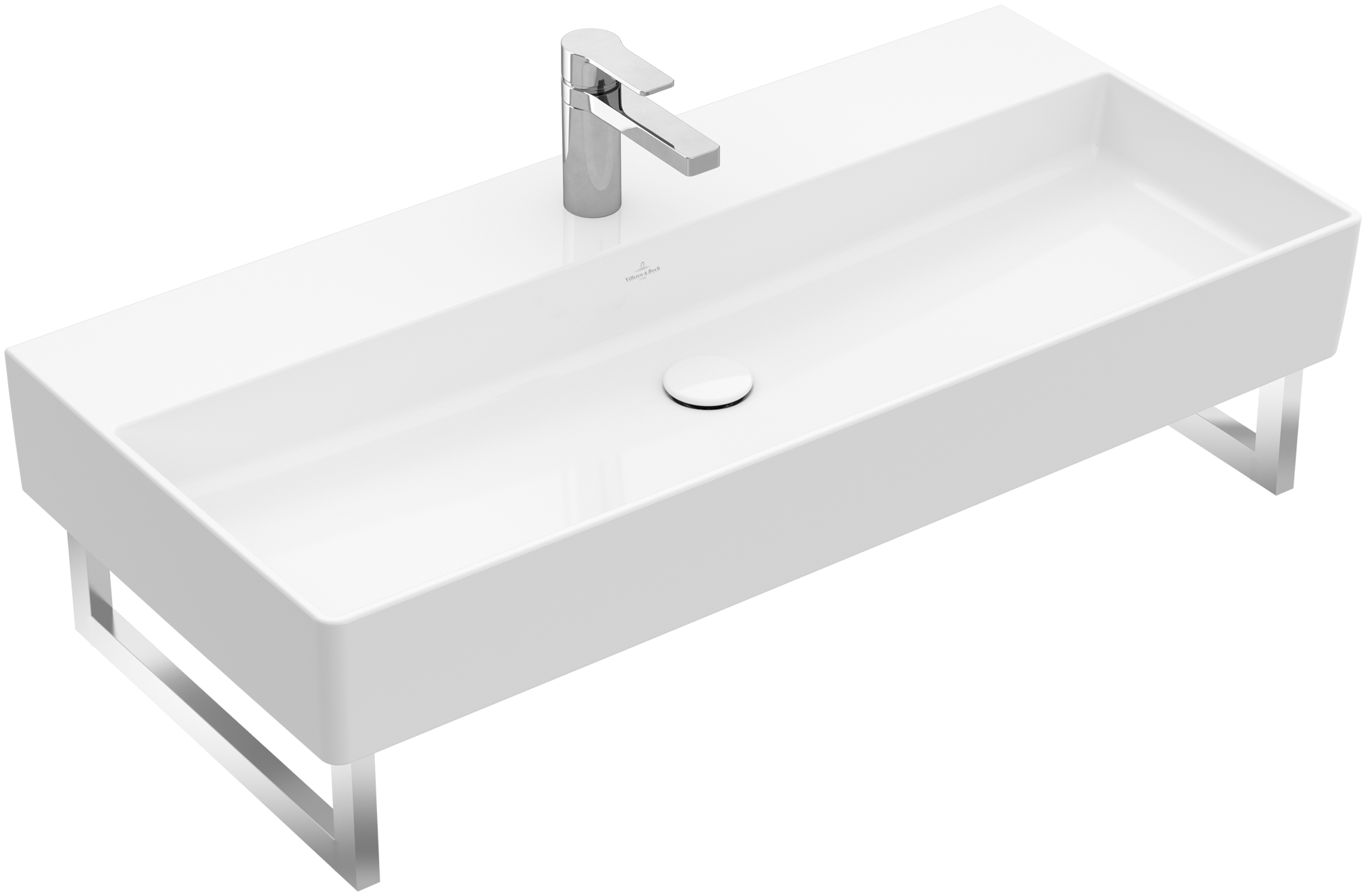 Villeroy & Boch Memento 2.0 Waschbecken, 1000x470x135mm, ohne Überlauf, Weiß Alpin