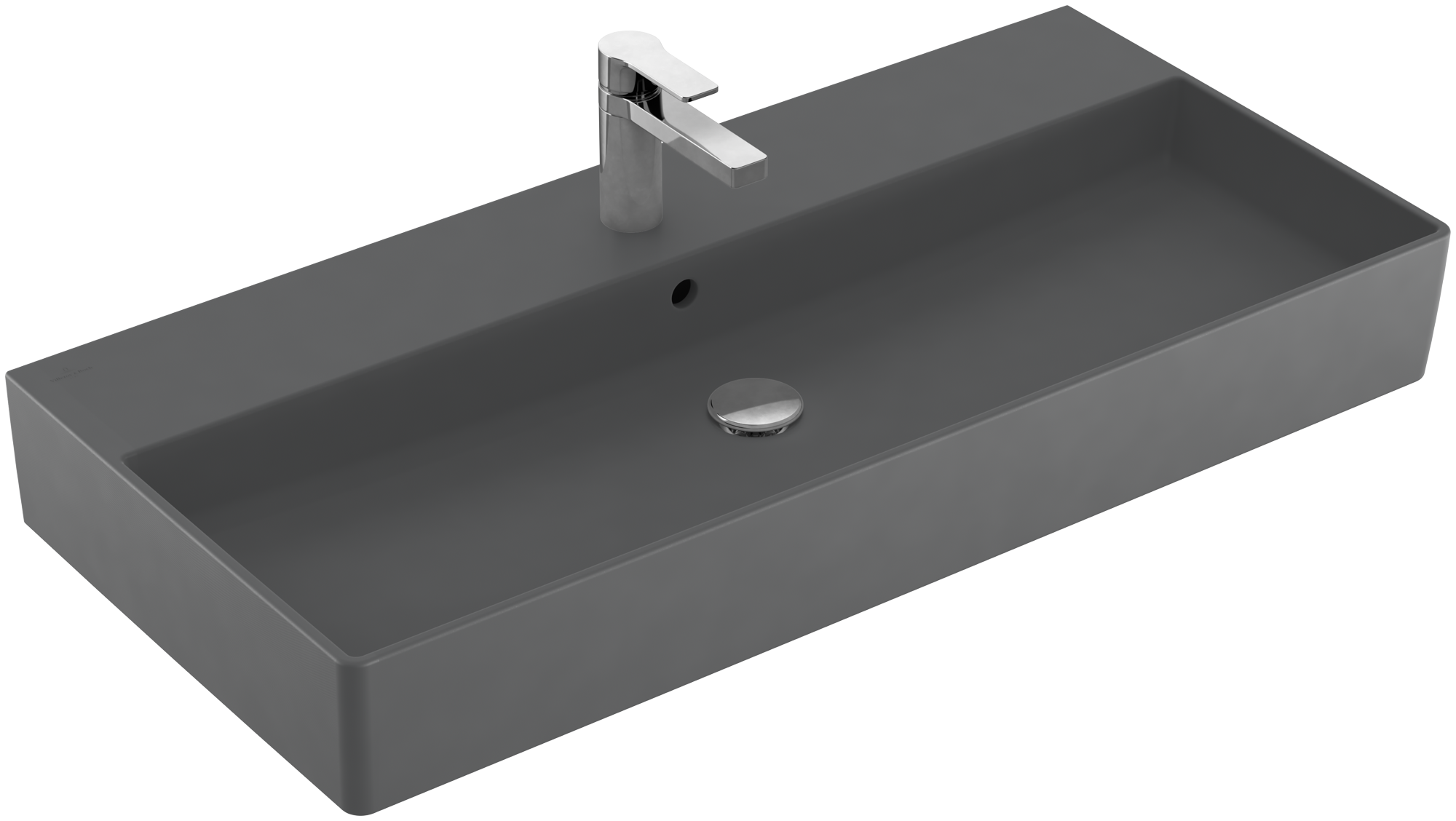 Villeroy & Boch Memento 2.0 Washbasin, 1000x470x135mm, with overflow, Graphite CeramicPlus