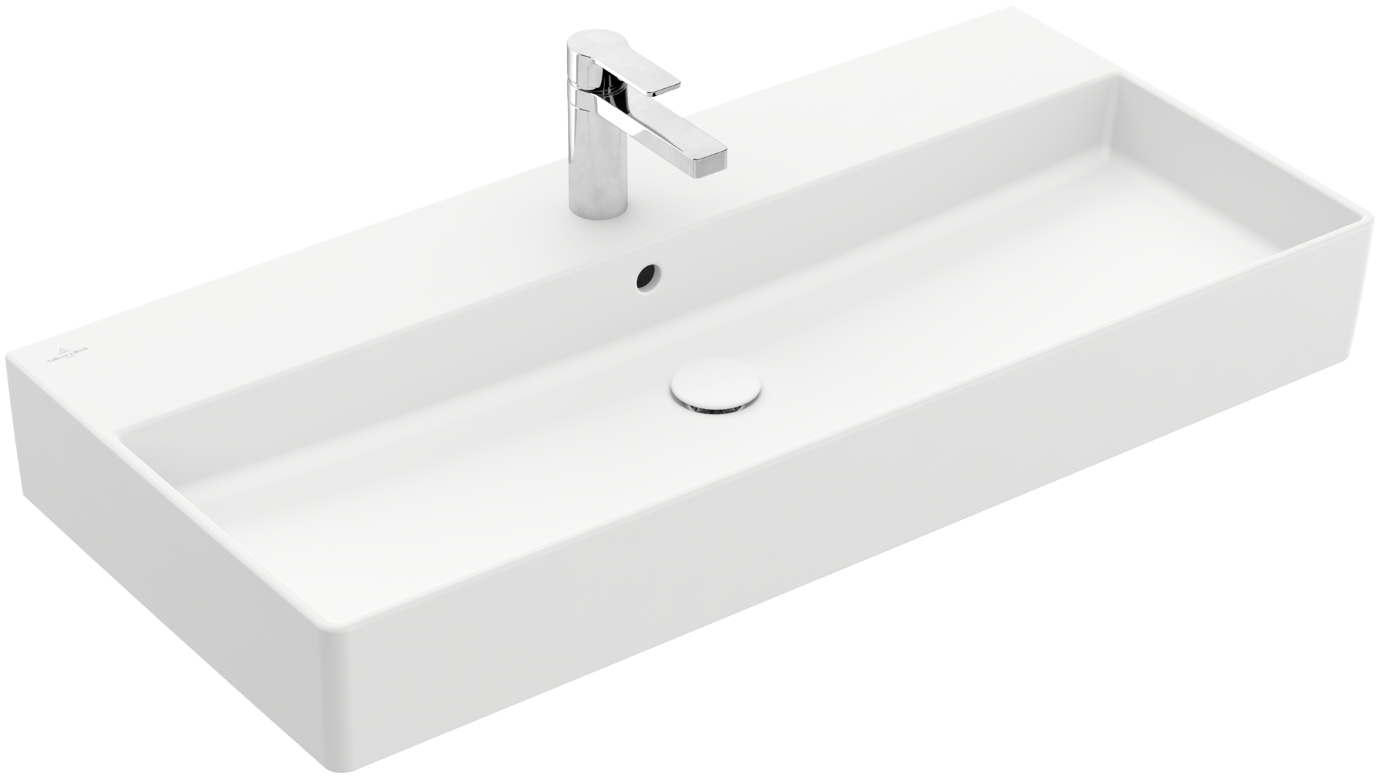 Villeroy & Boch Memento 2.0 Washbasin, 1000x470x135mm, with overflow, Stone White CeramicPlus