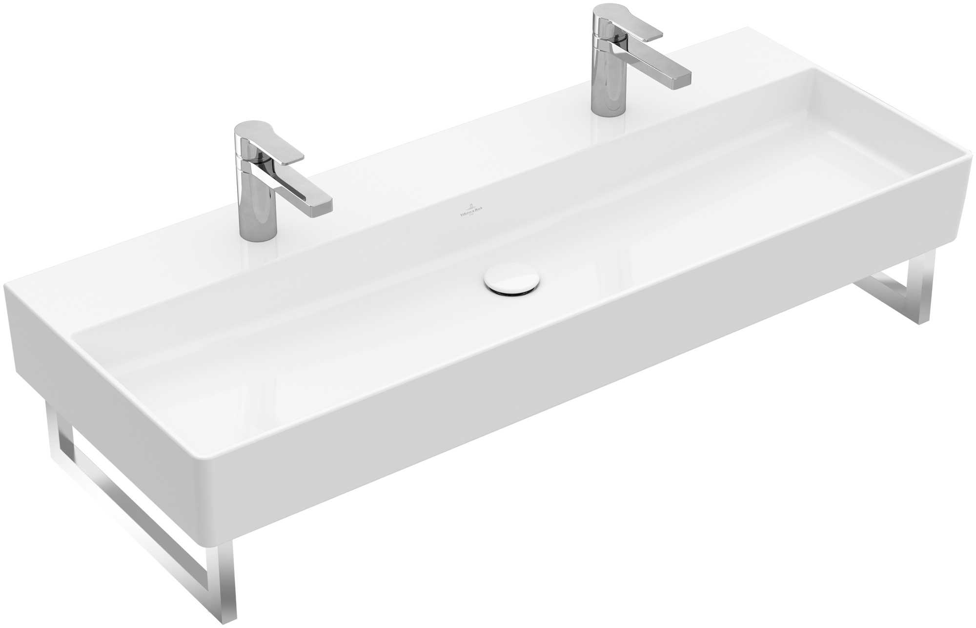 Villeroy & Boch Memento 2.0 Waschbecken, 1200x470x150mm, ohne Überlauf, Weiß Alpin