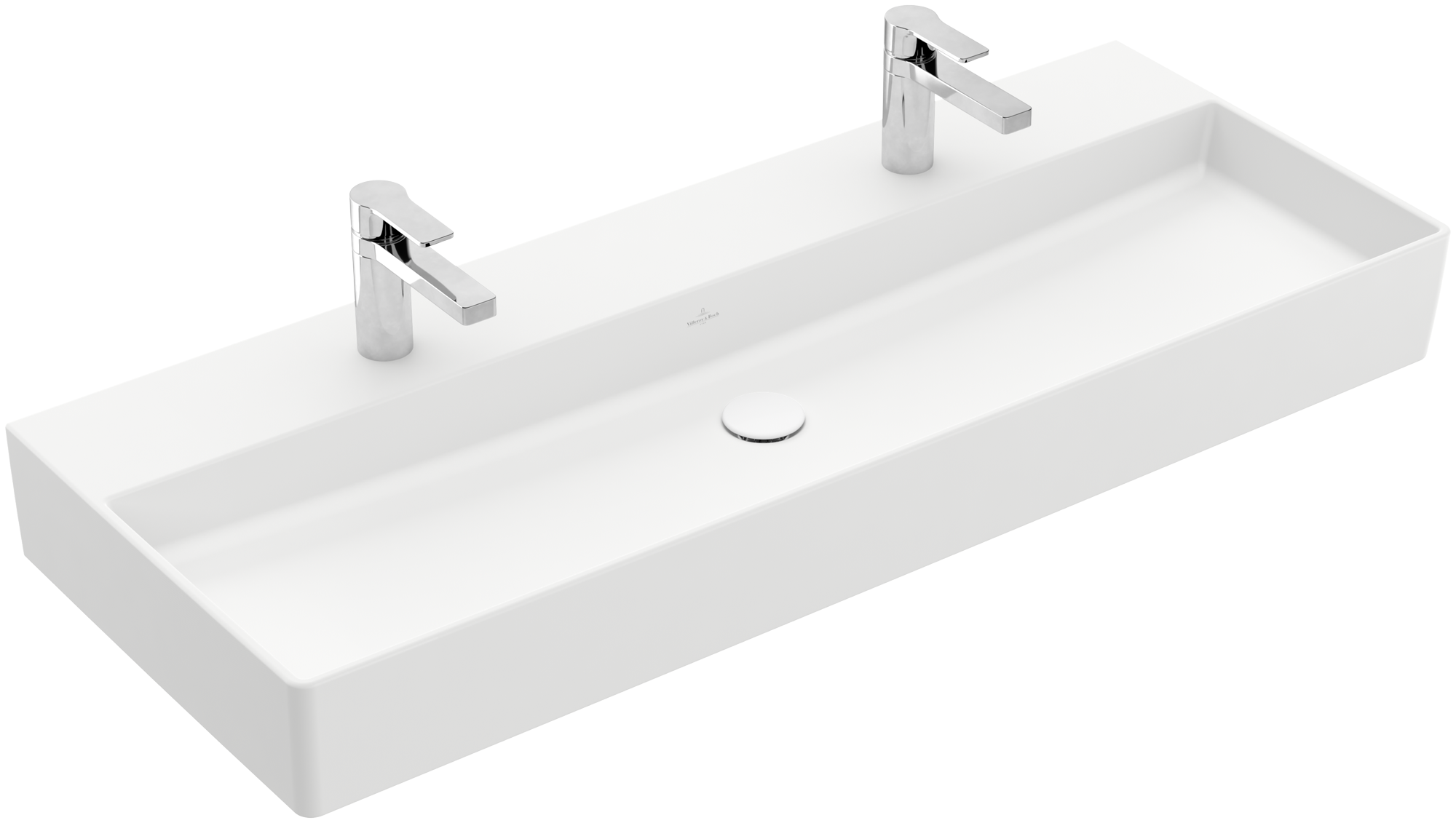 Villeroy & Boch Memento 2.0 Lavabos, 1200x470x150mm, sans trop-plein, Stone White CeramicPlus