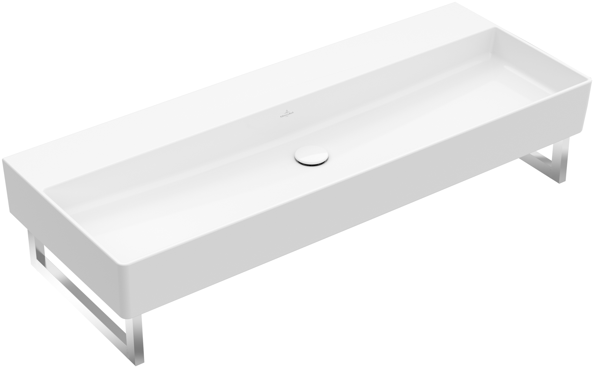 Villeroy & Boch Memento 2.0 Lavabo, 1200x470x150mm, sin rebosadero, Blanco