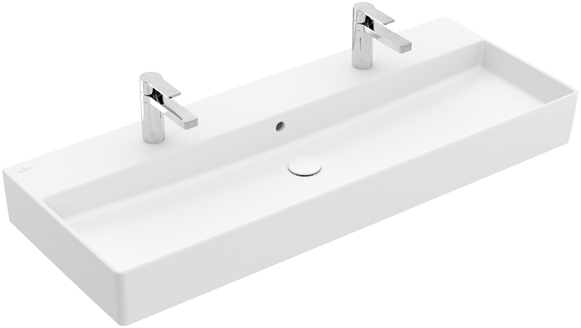 Villeroy & Boch Memento 2.0 Lavabos, 1200x470x150mm, avec trop-plein, Stone White CeramicPlus