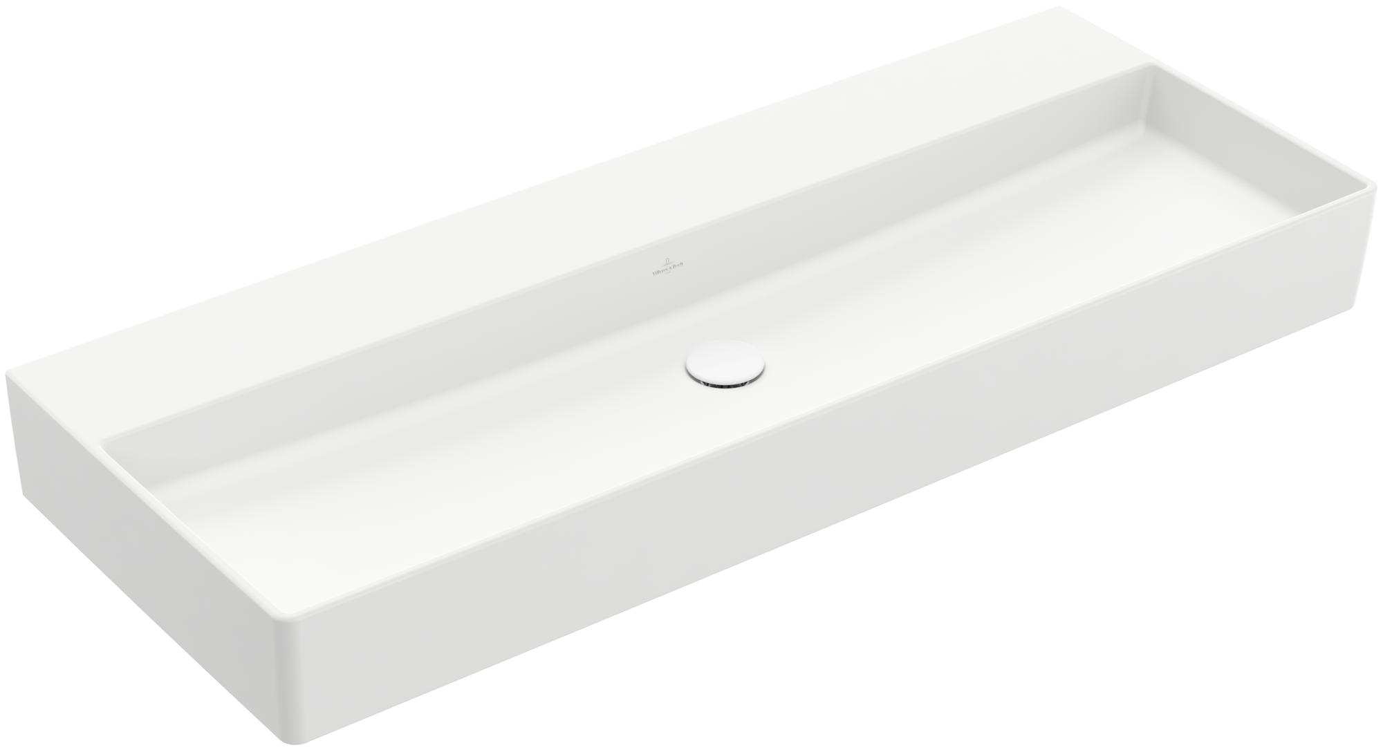 Villeroy & Boch Memento 2.0 Waschbecken, 1200x470x150mm, ohne Überlauf, Stone White CeramicPlus