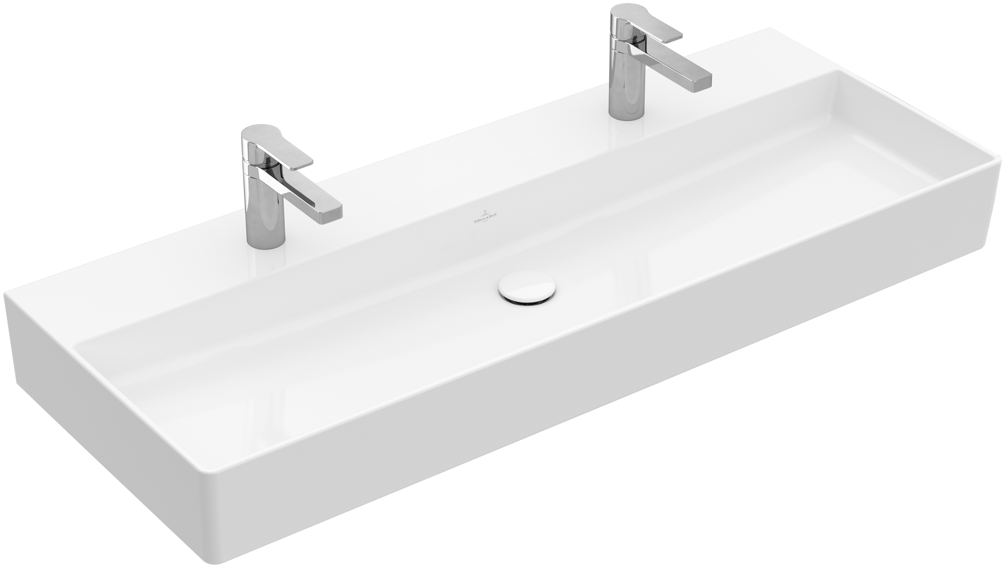 Villeroy & Boch Memento 2.0 Lavabos, 1200x470x150mm, sans trop-plein, Blanc