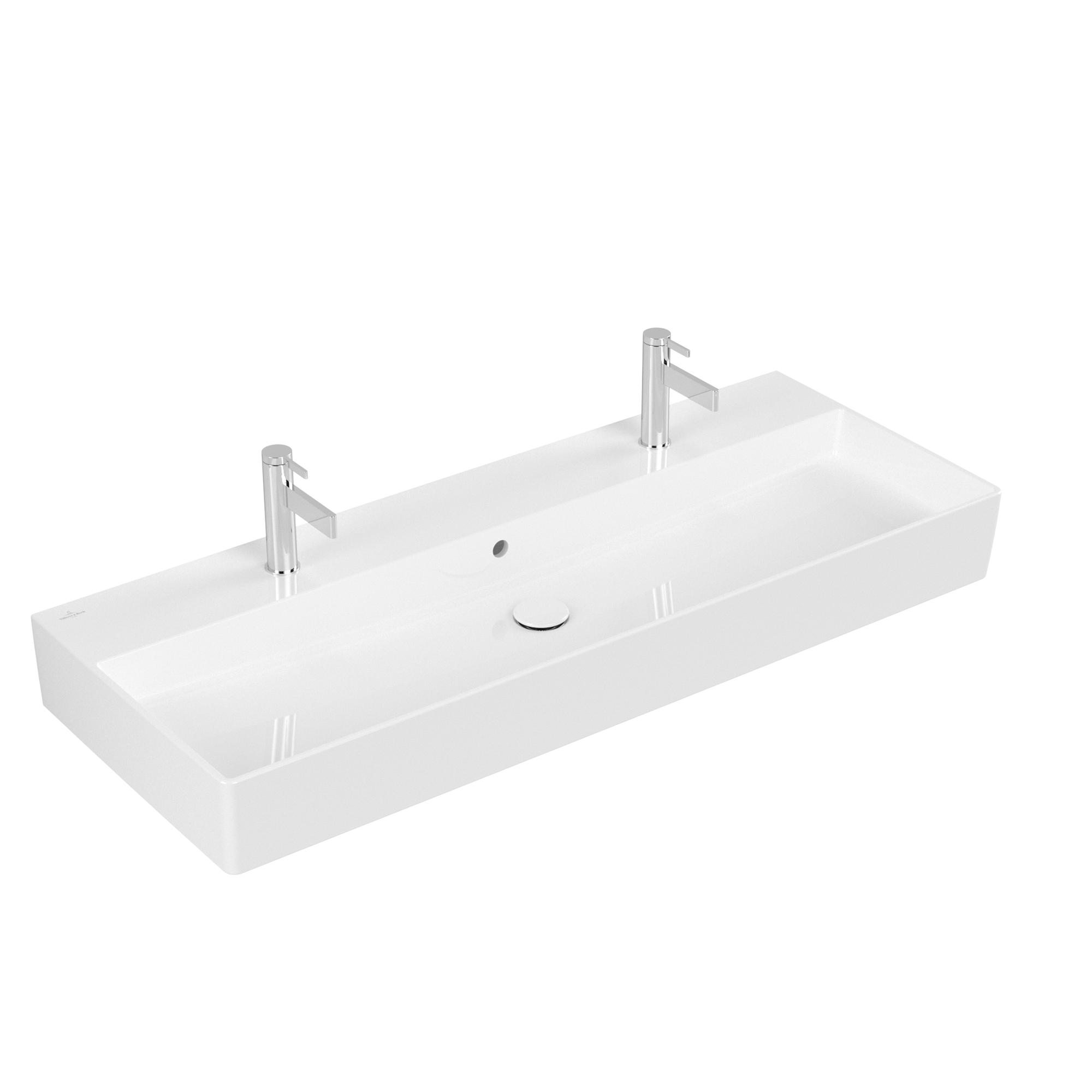 Villeroy & Boch Memento 2.0 Umywalka, 1200x470x150mm, z przelewem, Weiss Alpin CeramicPlus