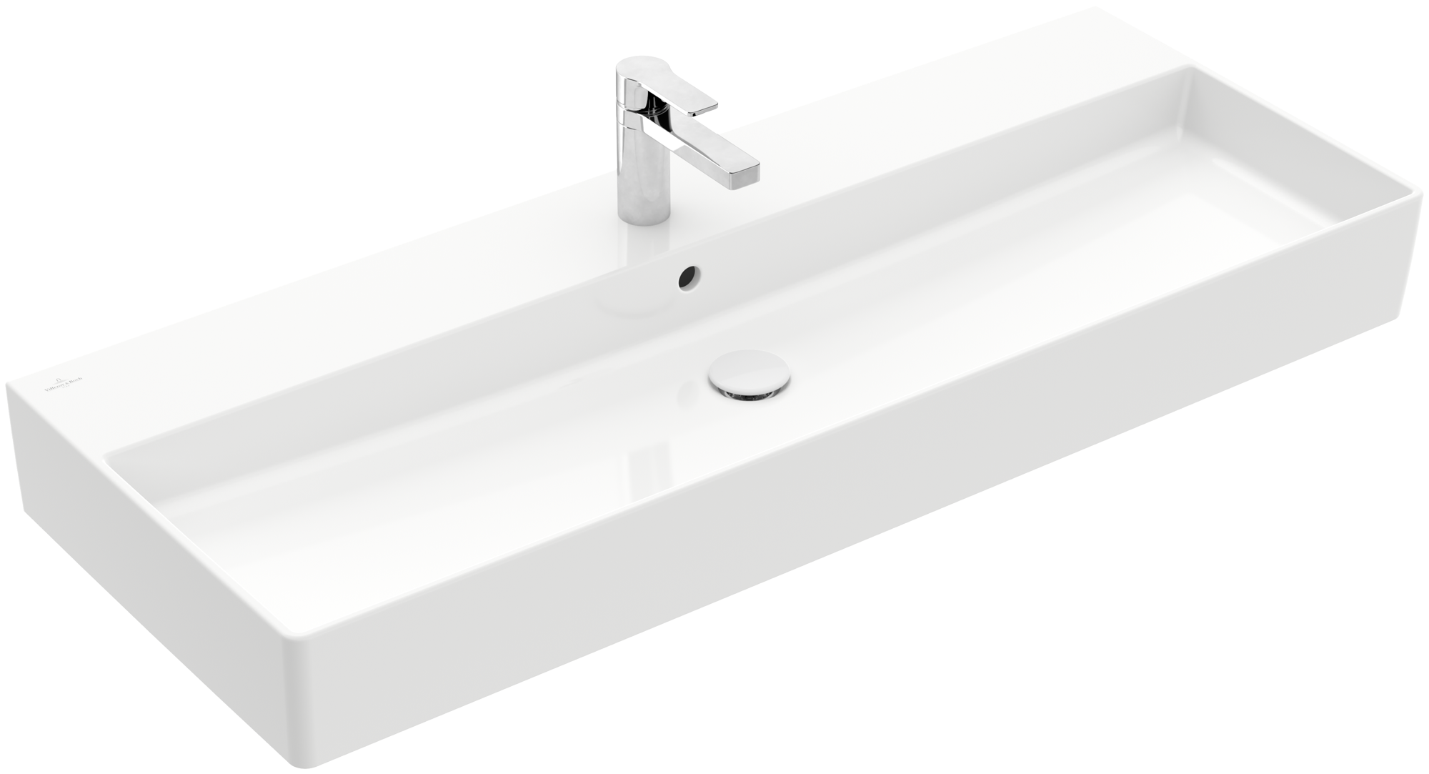 Villeroy & Boch Memento 2.0 Lavabos, 1200x470x150mm, avec trop-plein, Blanc