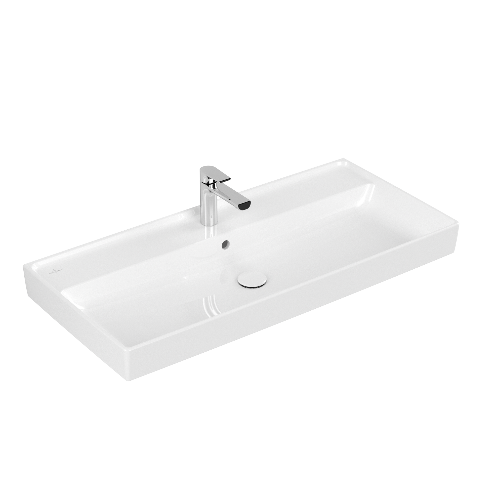 Villeroy & Boch Collaro Vanity washbasin, 1000x470x160mm, with overflow, White Alpin CeramicPlus