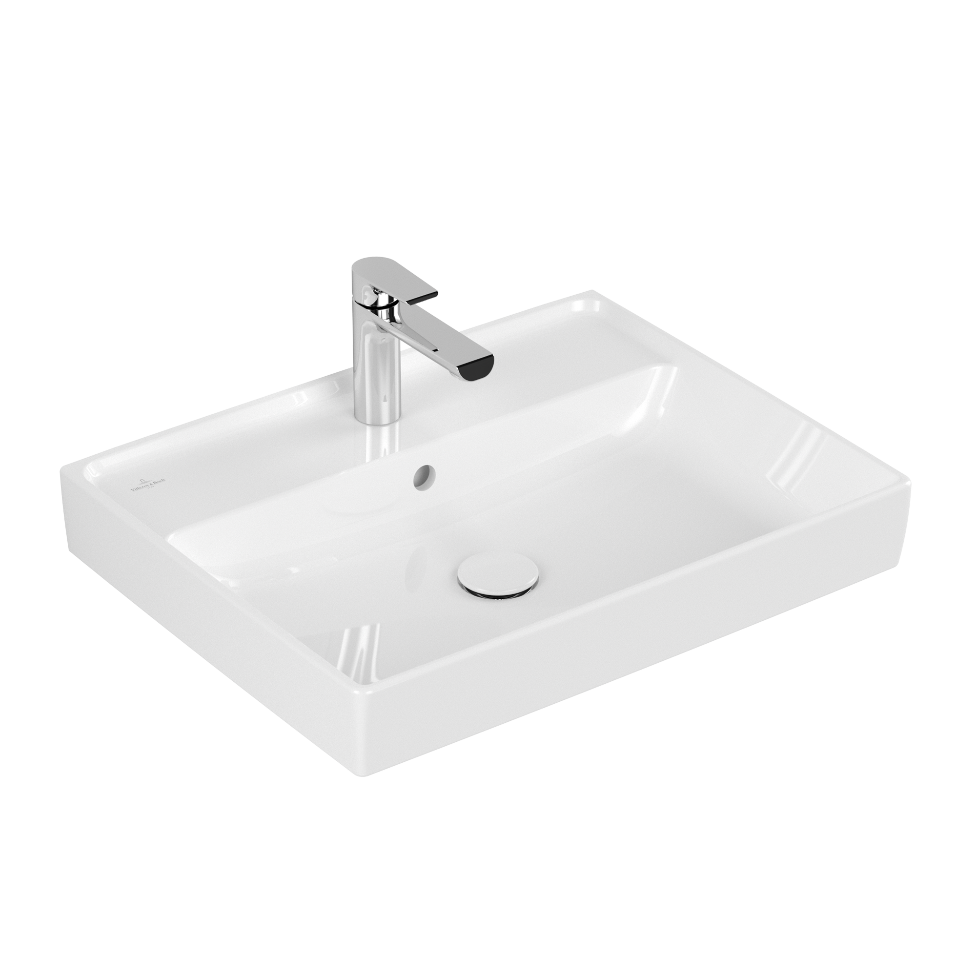 Villeroy & Boch Collaro Lavabos, 600x470x160mm, avec trop-plein, Blanc CeramicPlus