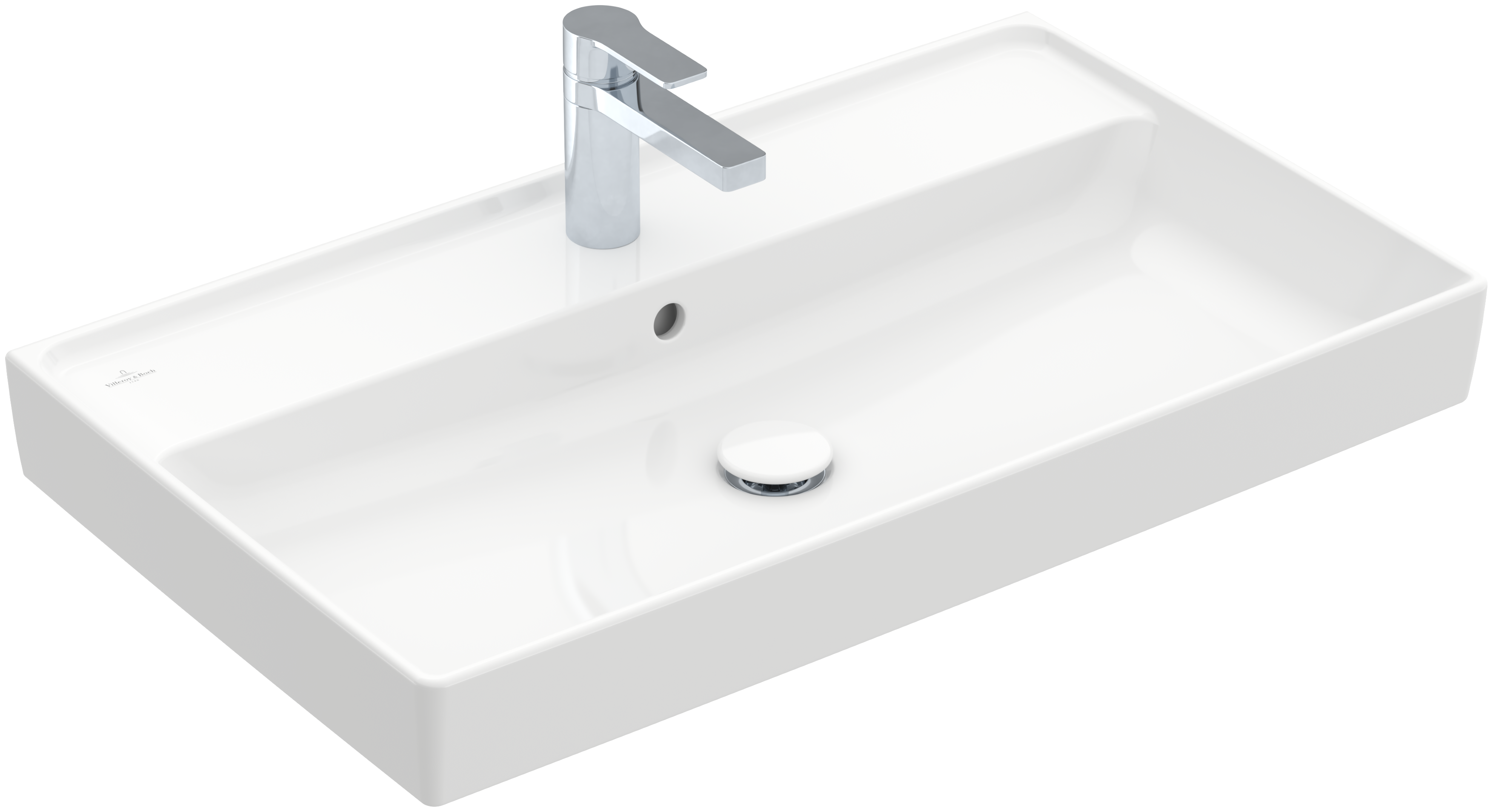 Villeroy & Boch Collaro Vanity washbasin, 800x465x160mm, with overflow, White Alpin CeramicPlus