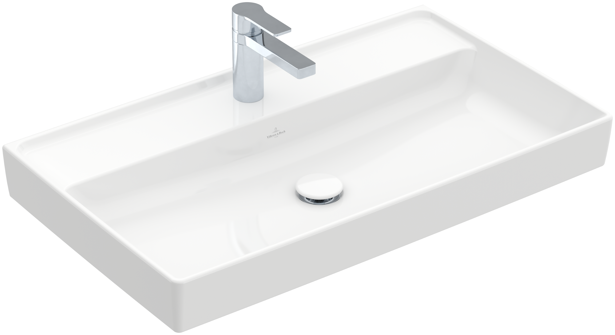 Villeroy & Boch Collaro Vanity washbasin, 800x465x160mm, without overflow, White Alpin
