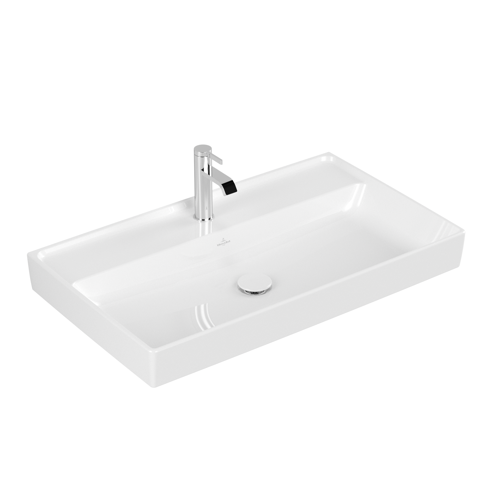 Villeroy & Boch Collaro Vanity washbasin, 800x465x160mm, without overflow, White Alpin CeramicPlus