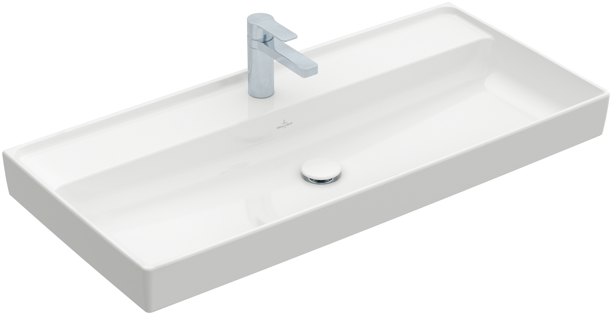 Villeroy & Boch Collaro Vanity washbasin, 1000x470x160mm, without overflow, White Alpin