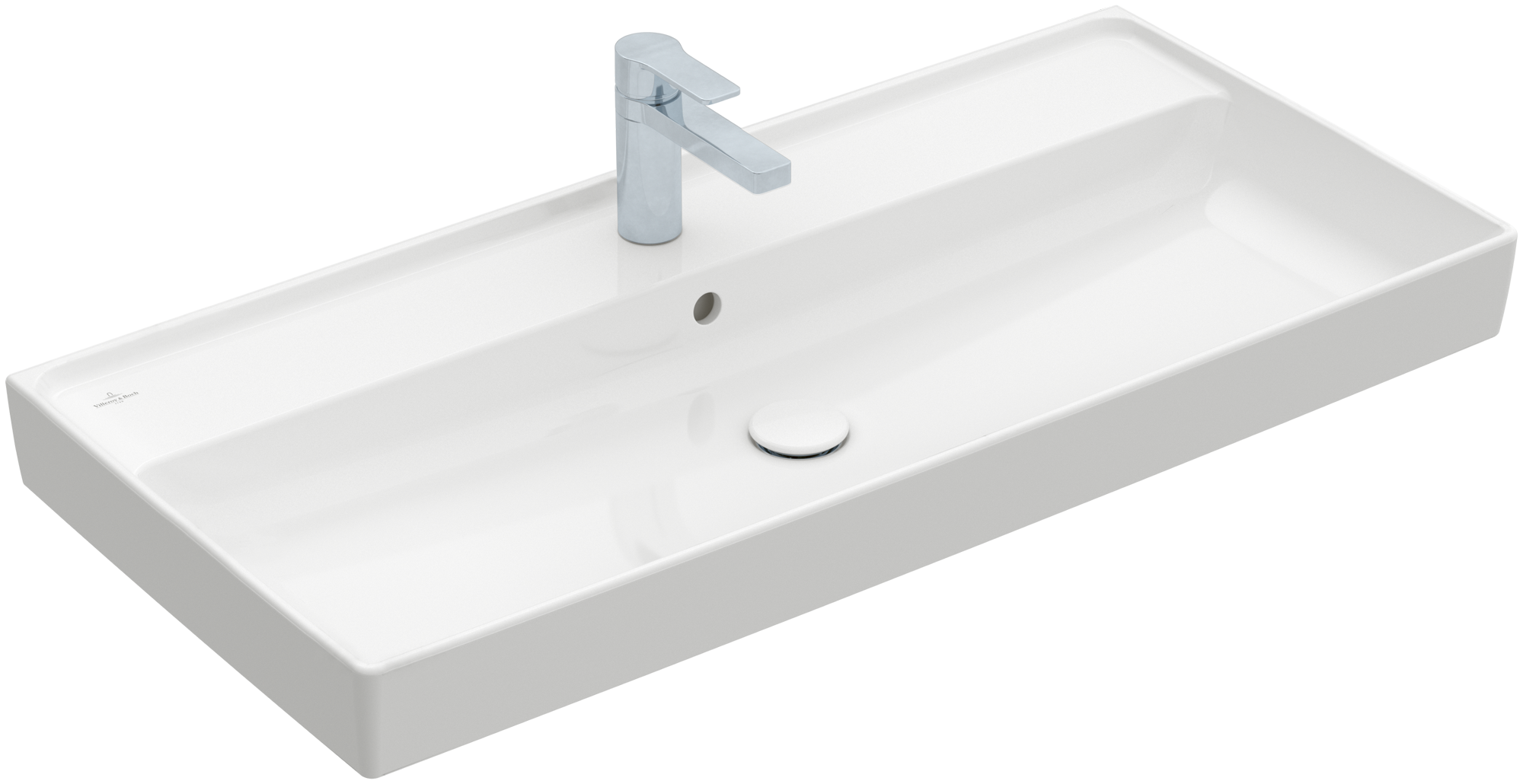 Villeroy & Boch Collaro Schrankwaschtisch, 1000x470x160mm, mit Überlauf, Weiß Alpin