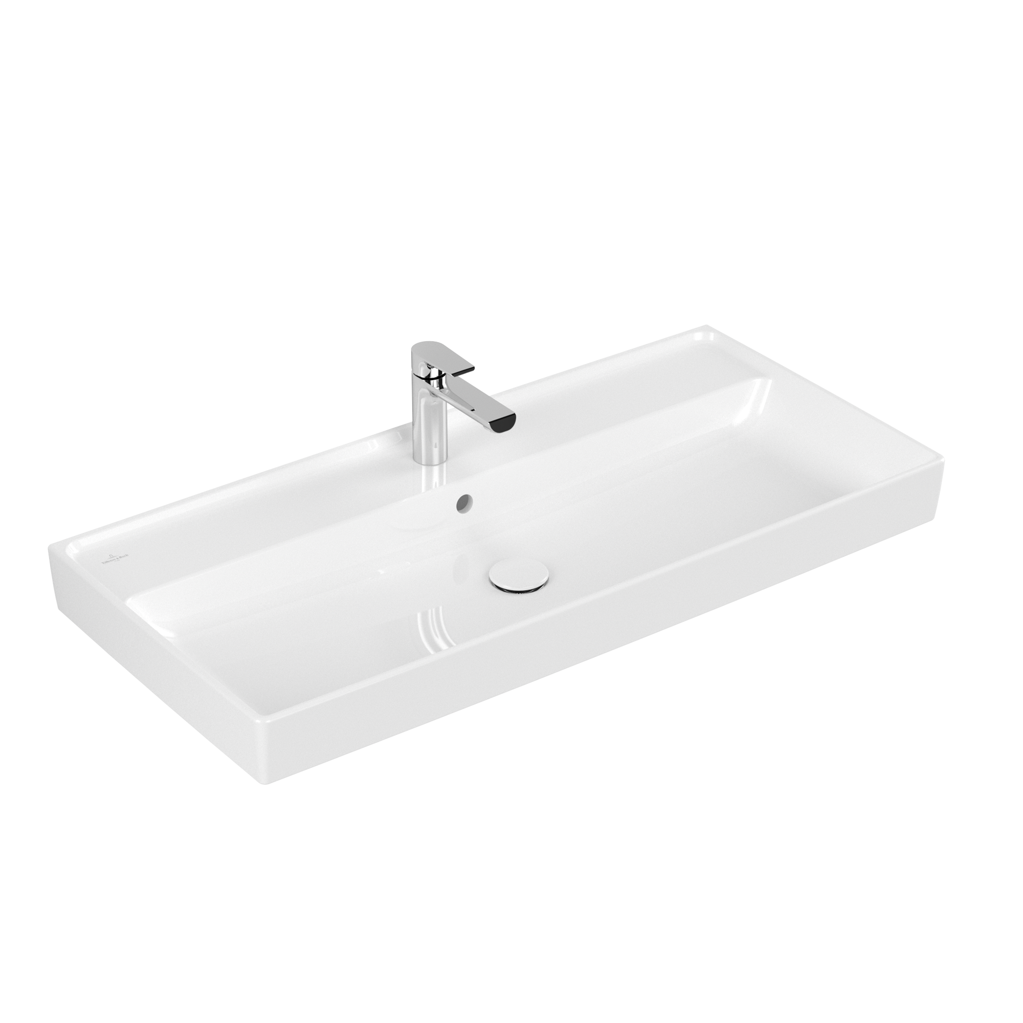 Villeroy & Boch Collaro Vanity washbasin, 1000x470x160mm, with overflow, White Alpin CeramicPlus