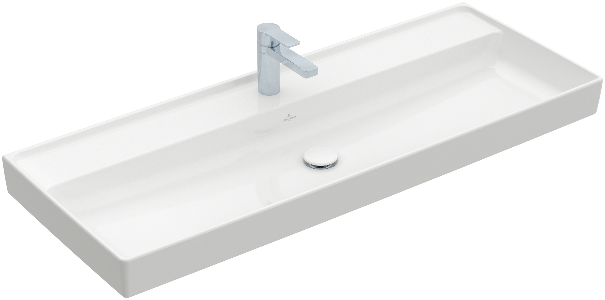 Villeroy & Boch Collaro Vanity washbasin, 1200x470x160mm, without overflow, White Alpin