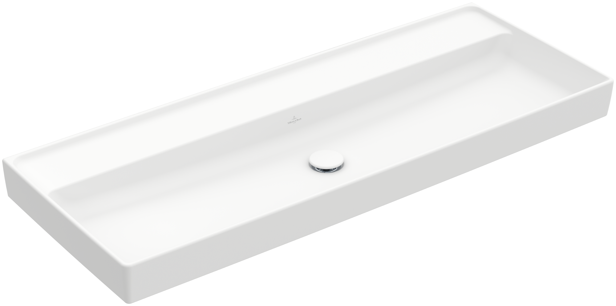 Villeroy & Boch Collaro Vanity washbasin, 1200x470x160mm, without overflow, Stone White CeramicPlus