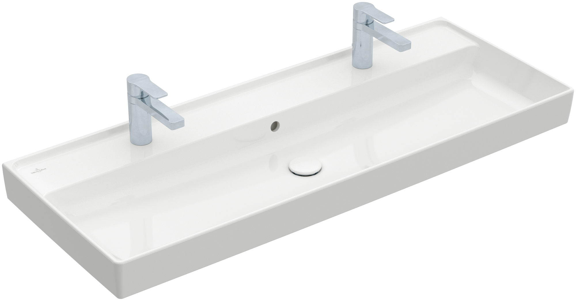 Villeroy & Boch Collaro Vanity washbasin, 1200x470x160mm, with overflow, White Alpin