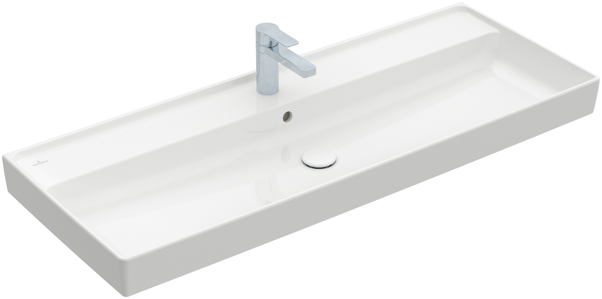 Villeroy & Boch Collaro Vanity washbasin, 1200x470x160mm, with overflow, White Alpin