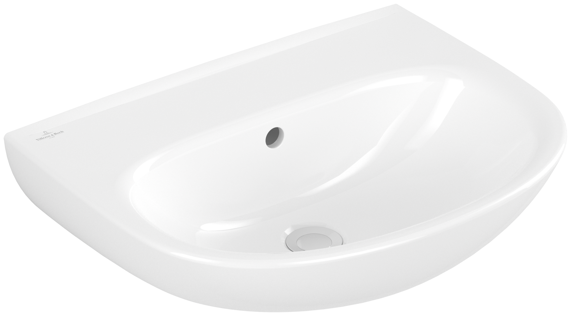 Villeroy & Boch O.novo Washbasin, 550x440x180mm, with overflow, White Alpin