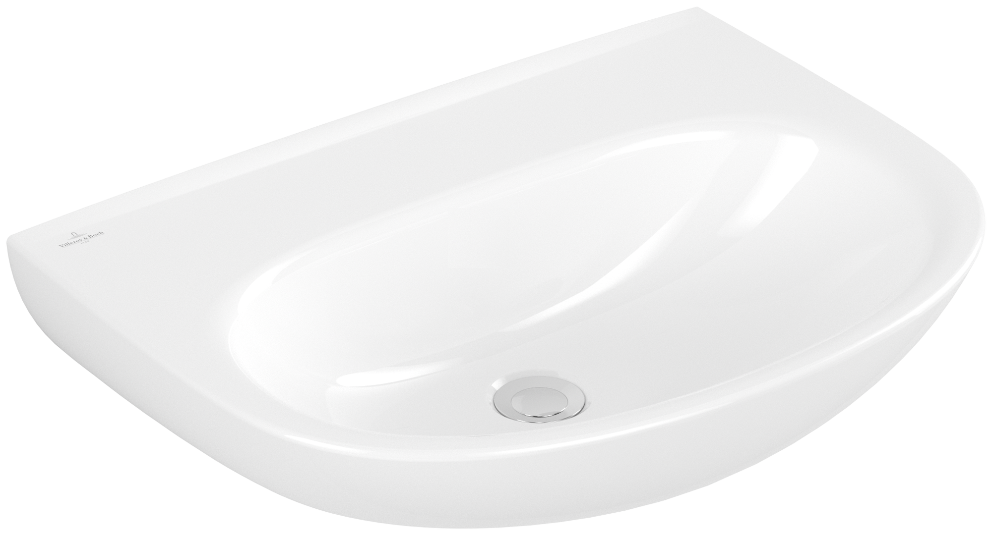 Villeroy & Boch O.novo Washbasin, 600x460x180mm, without overflow, White Alpin