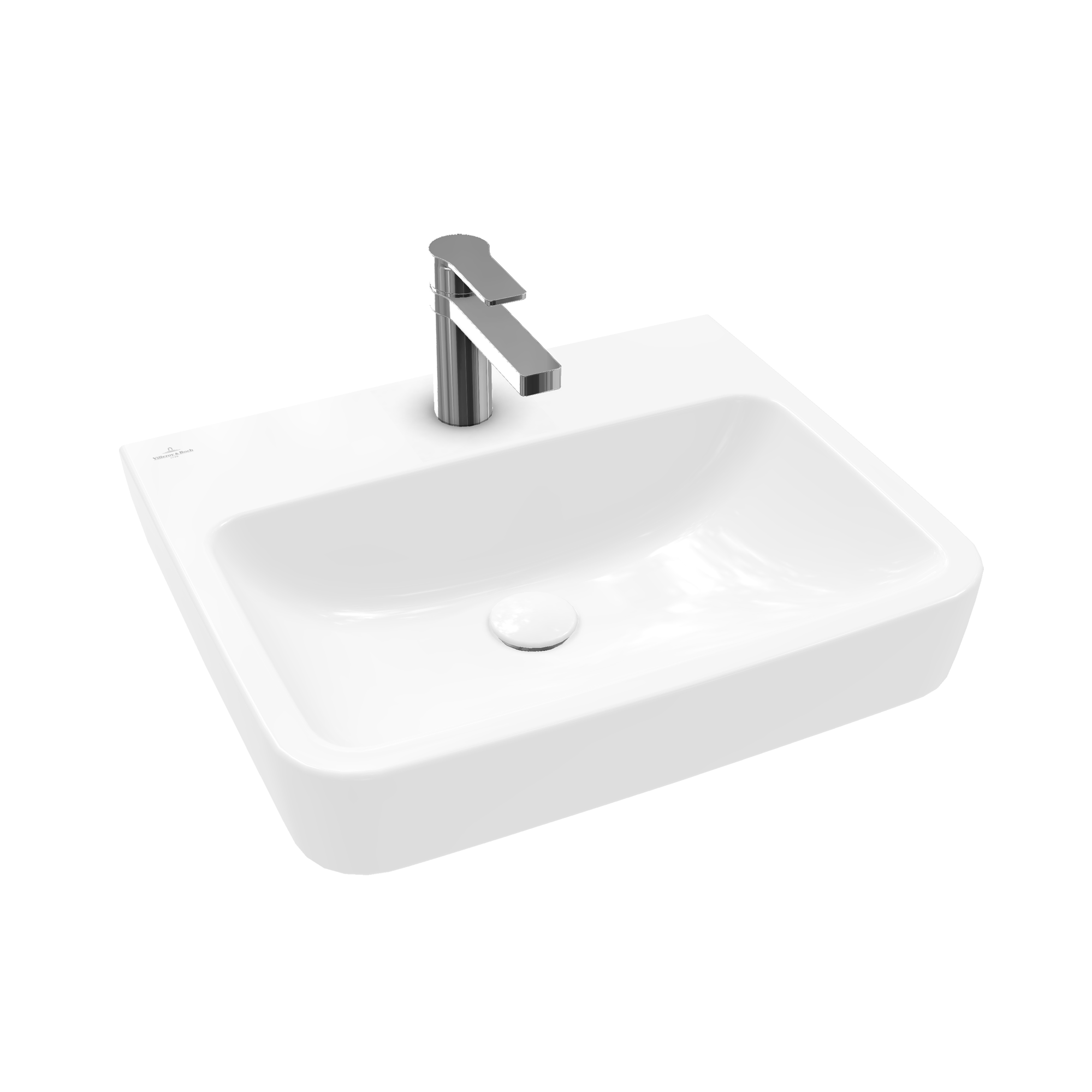 Villeroy & Boch O.novo Washbasin, 550x460x175mm, without overflow, White Alpin