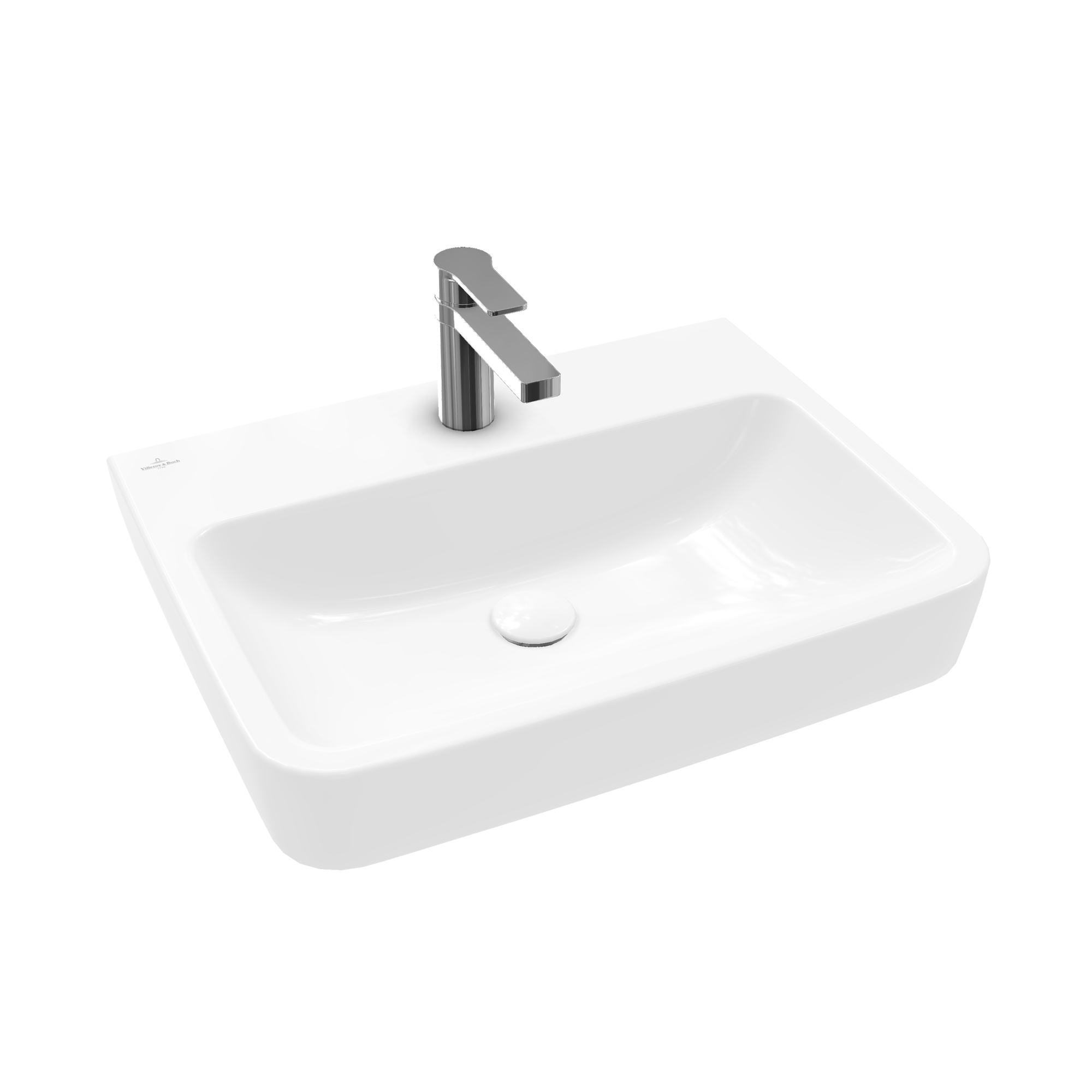 Villeroy & Boch O.novo Washbasin, 600x460x175mm, without overflow, White Alpin