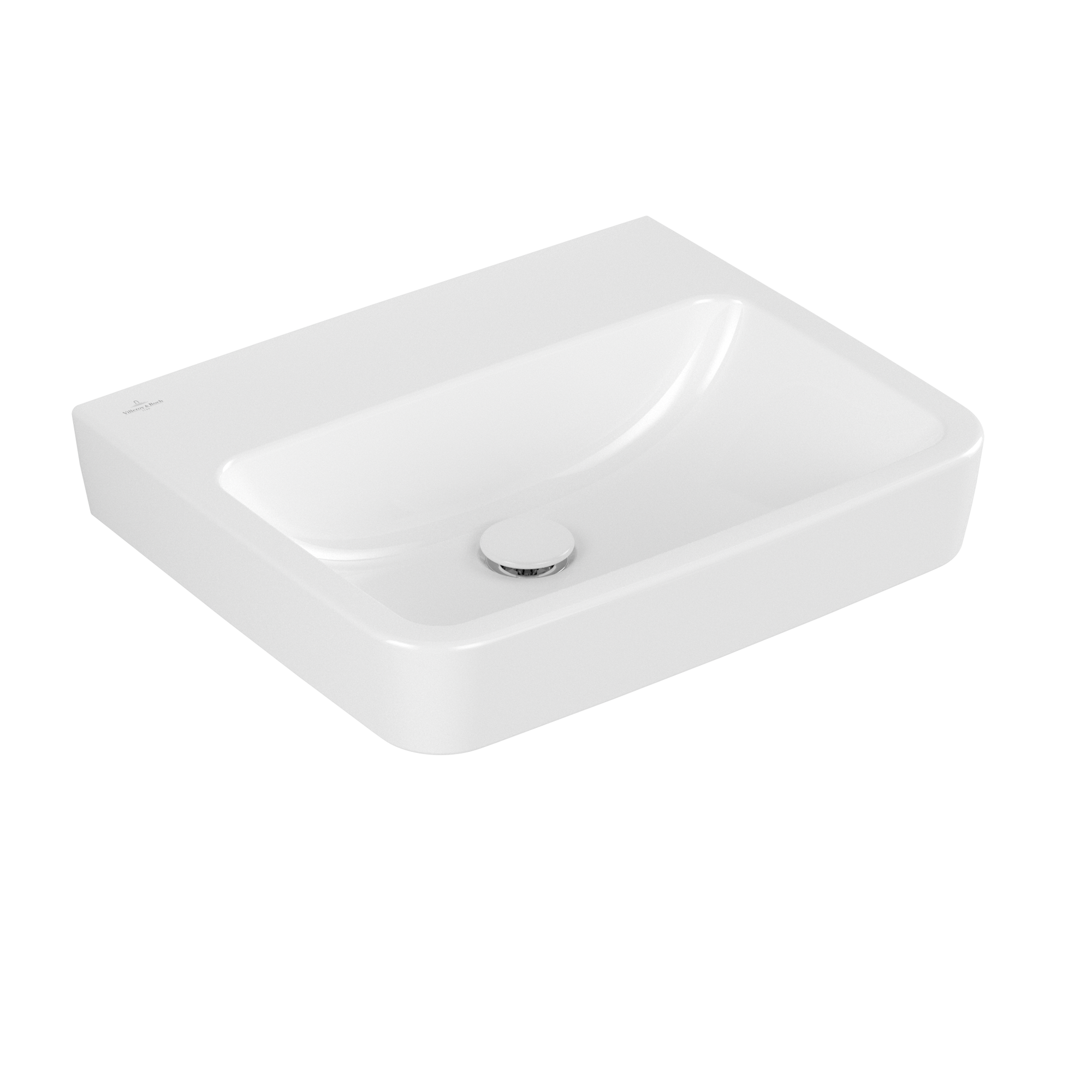 Villeroy & Boch O.novo Washbasin, 550x460x175mm, without overflow, White Alpin CeramicPlus