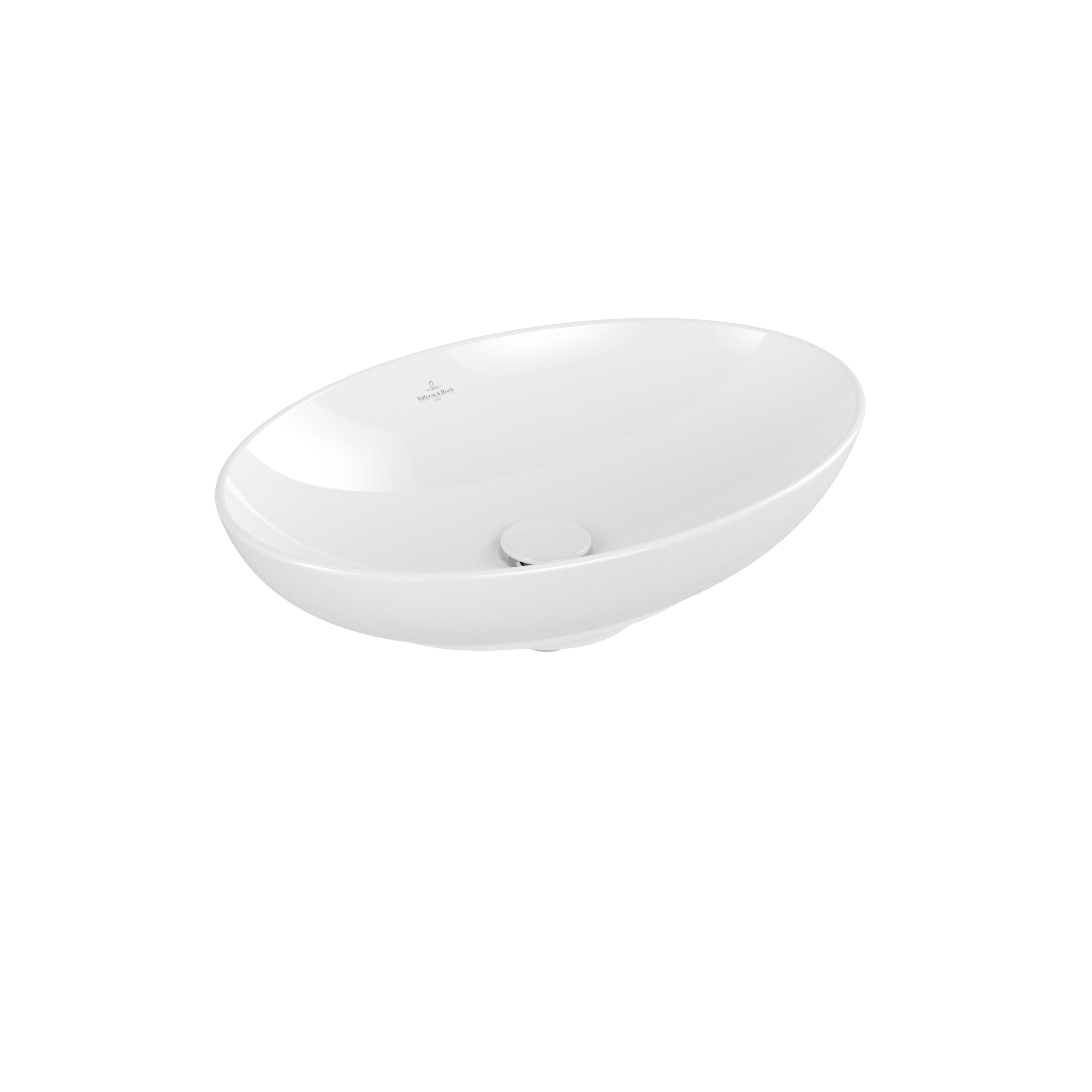Villeroy & Boch Loop & Friends Surface-mounted washbasin, 560x380x150mm, without overflow, White Alpin