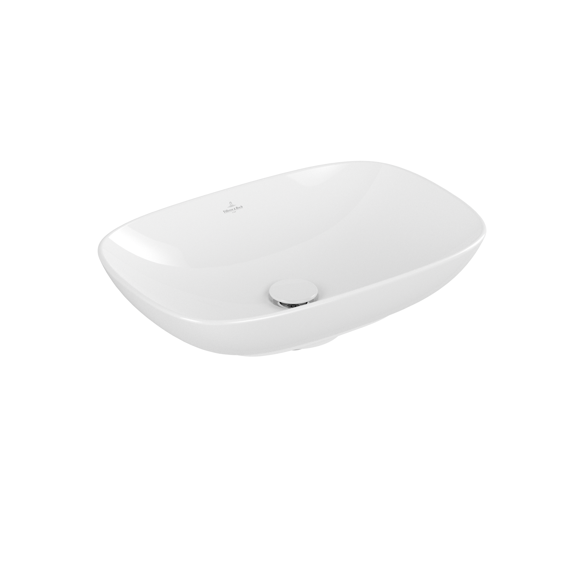 Villeroy & Boch Loop & Friends Surface-mounted washbasin, 560x380x150mm, without overflow, White Alpin