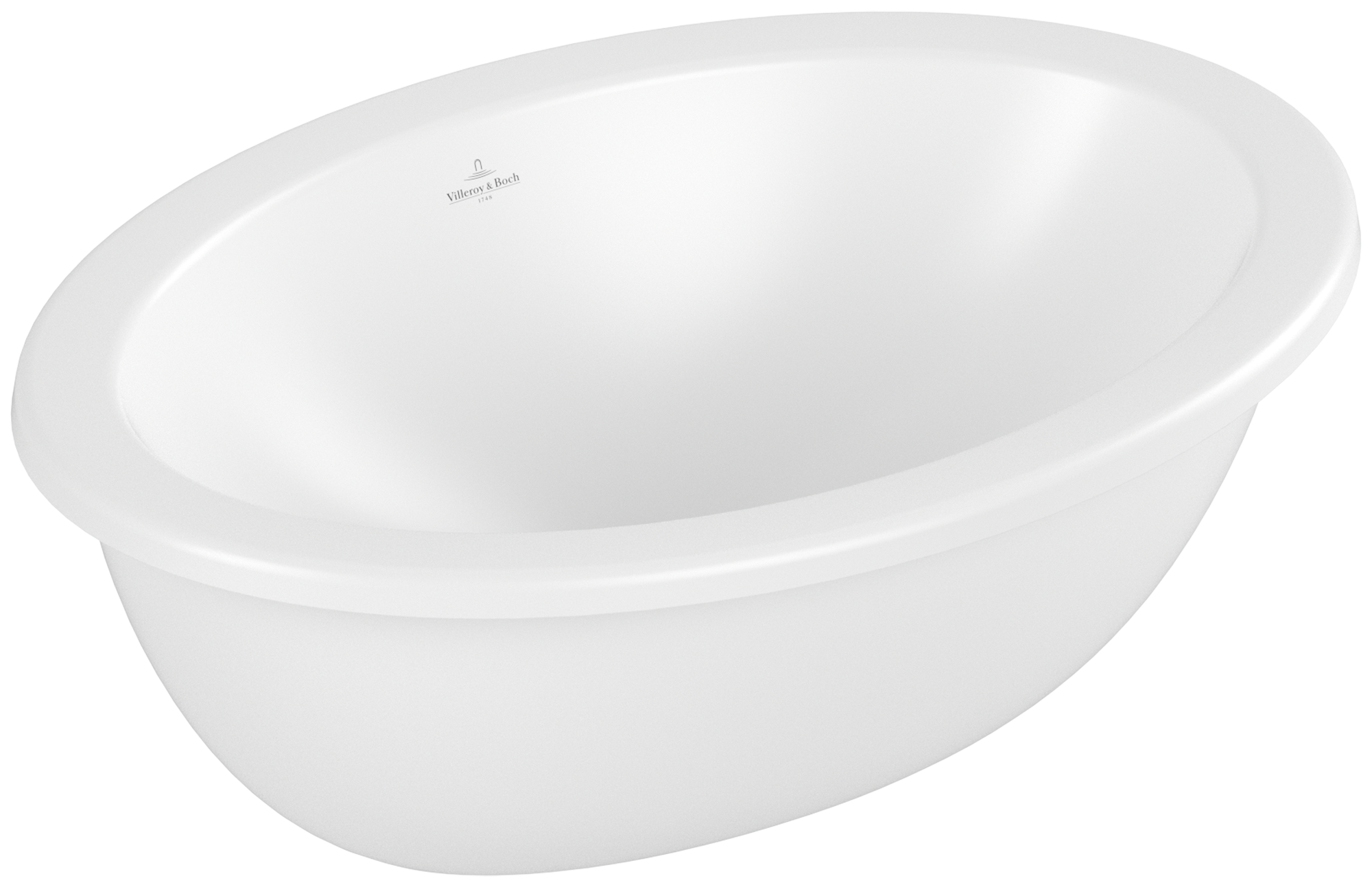 Villeroy & Boch Loop & Friends Undercounter washbasin, 570x410x215mm, without overflow, Stone White CeramicPlus