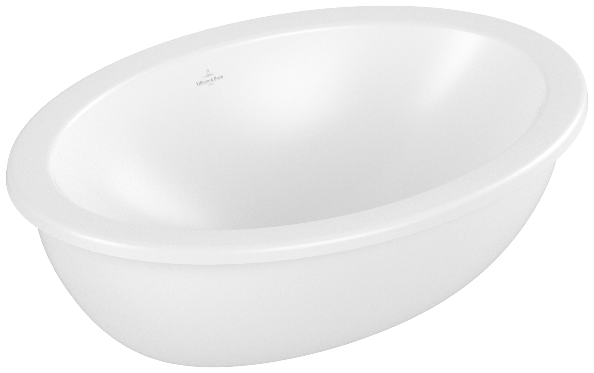 Villeroy & Boch Loop & Friends Undercounter washbasin, 660x470x220mm, with overflow, Stone White CeramicPlus